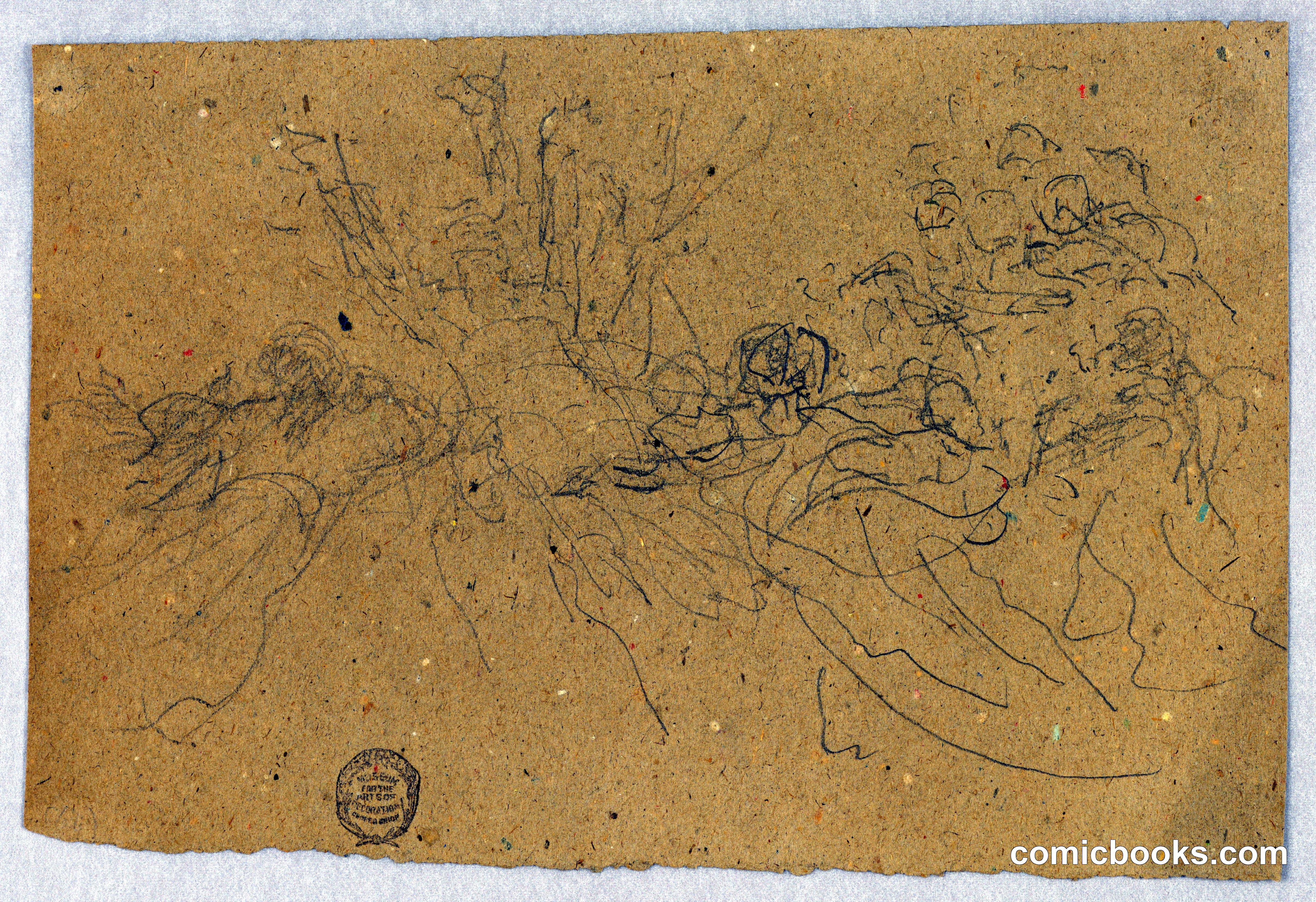 Sketch of Figural Group for Ascension