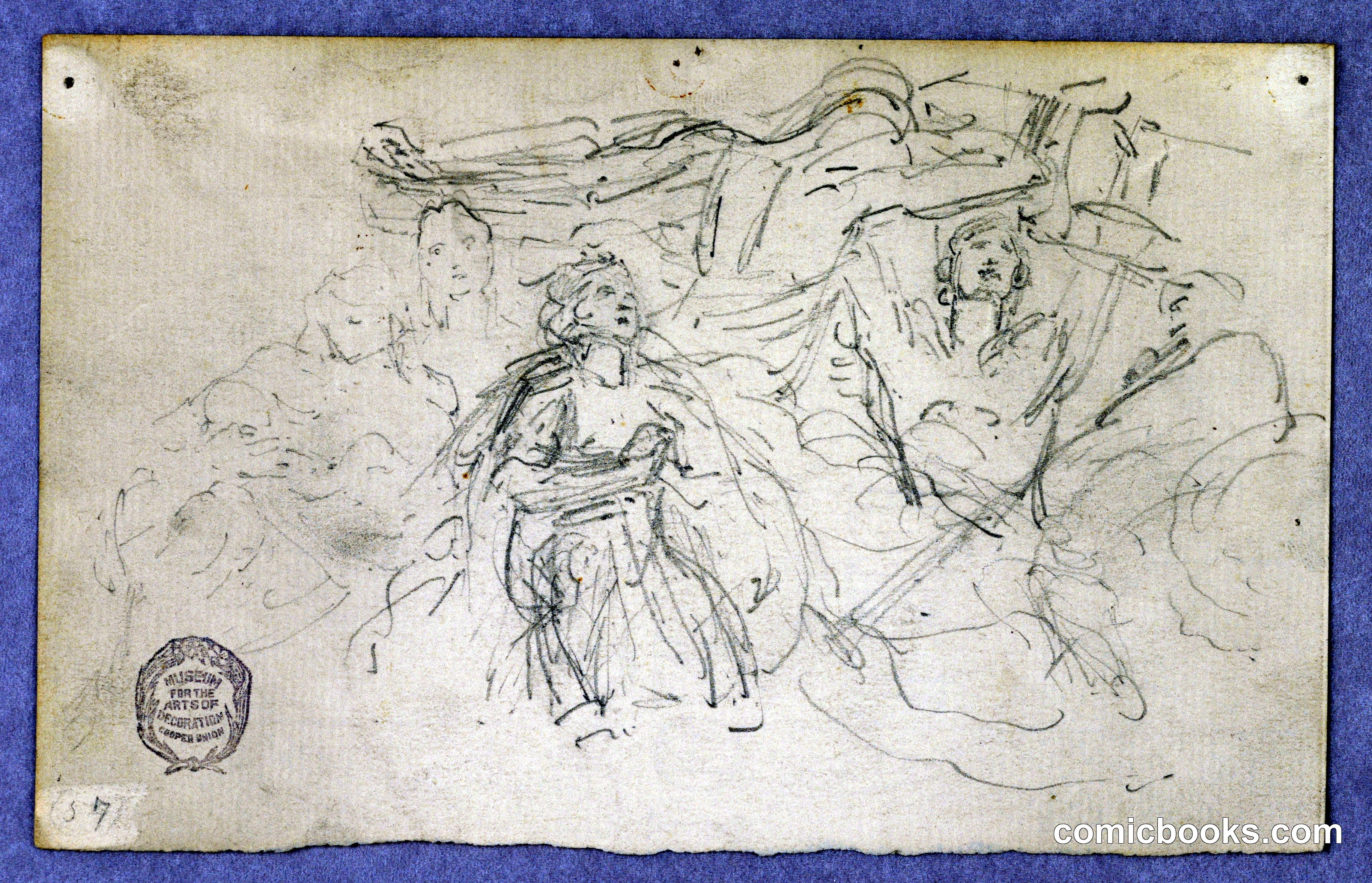 Sketch of Figural Group for Ascension