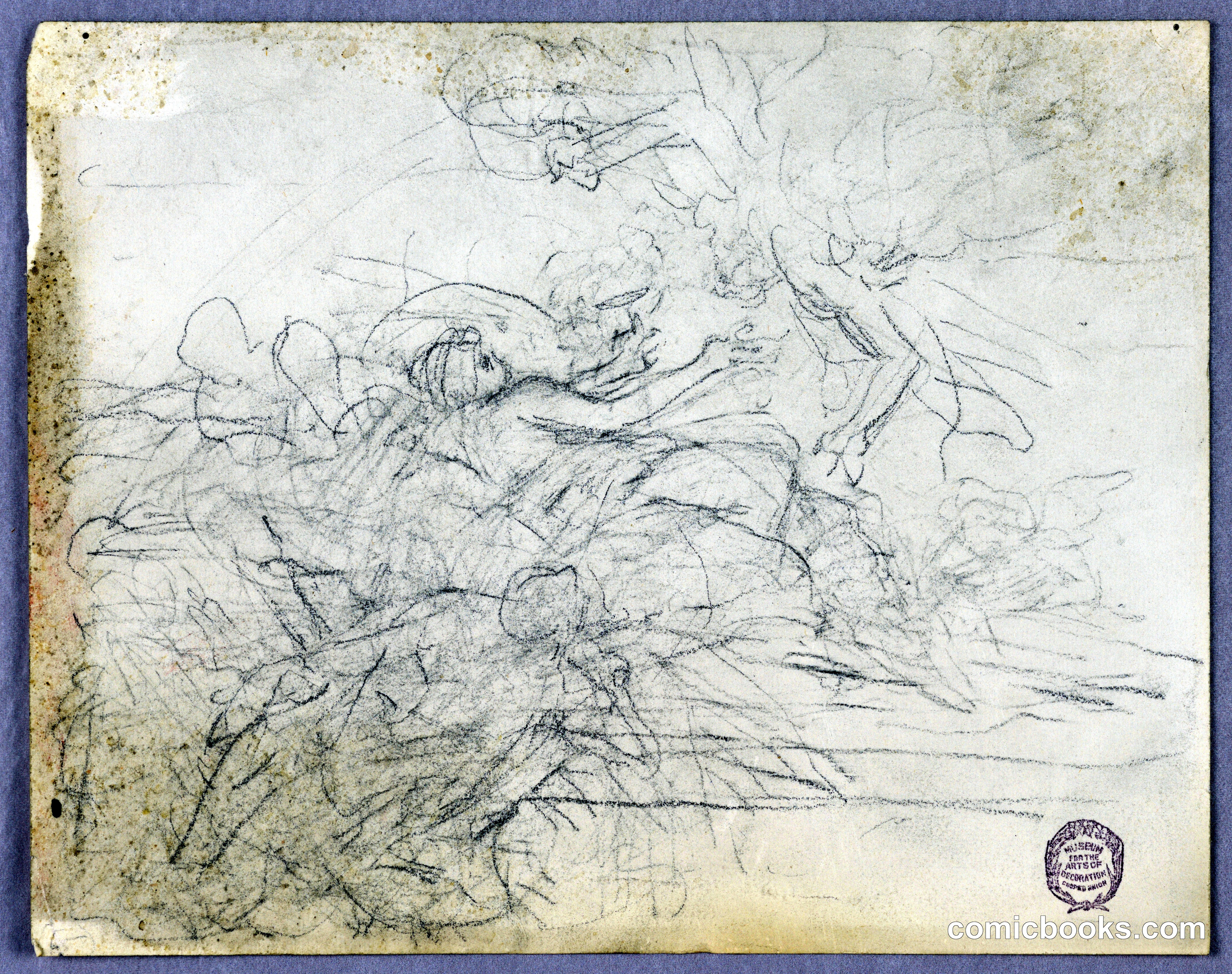 Sketch of Figural Group for Ascension
