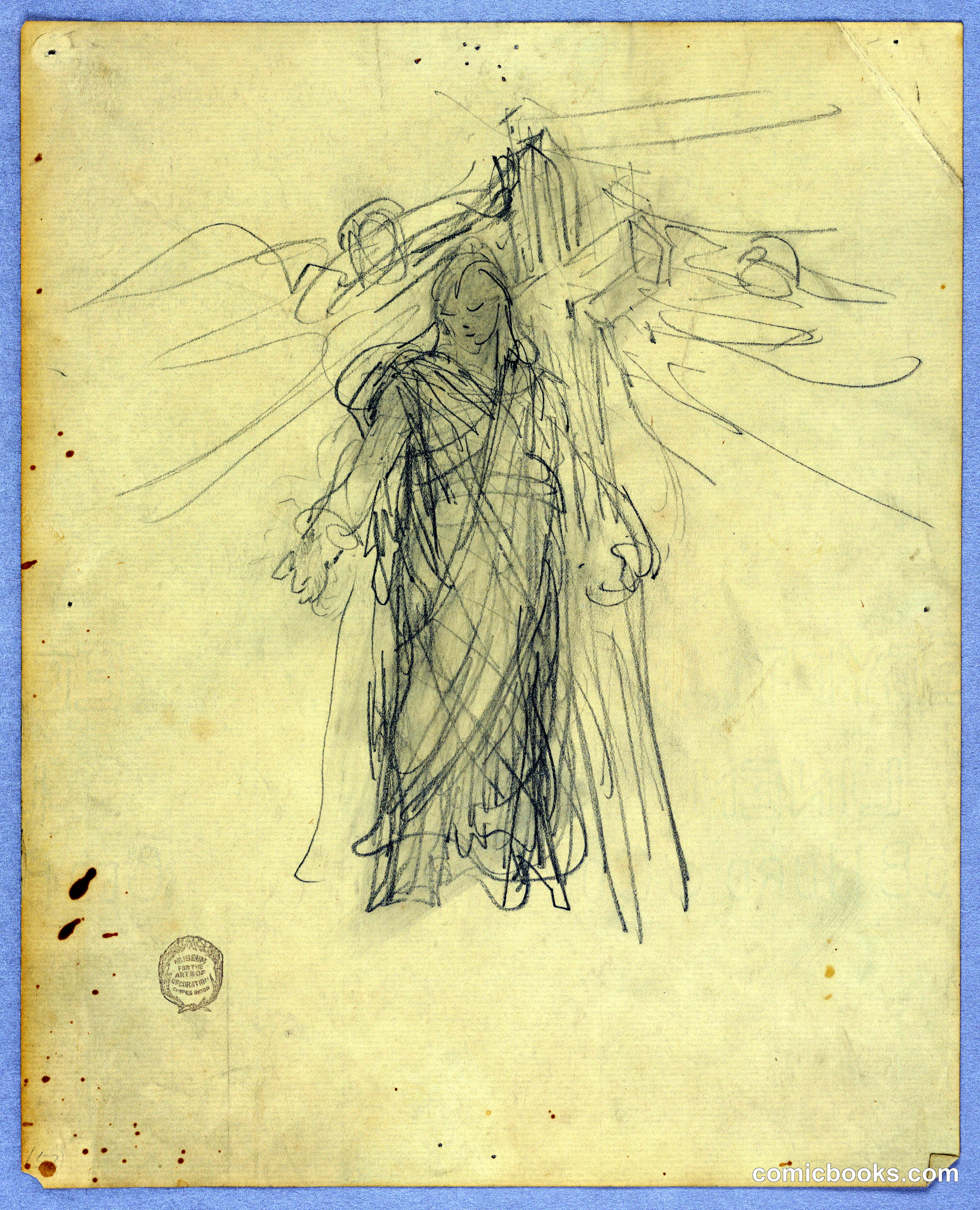 Sketch for Central Figure in the Ascension