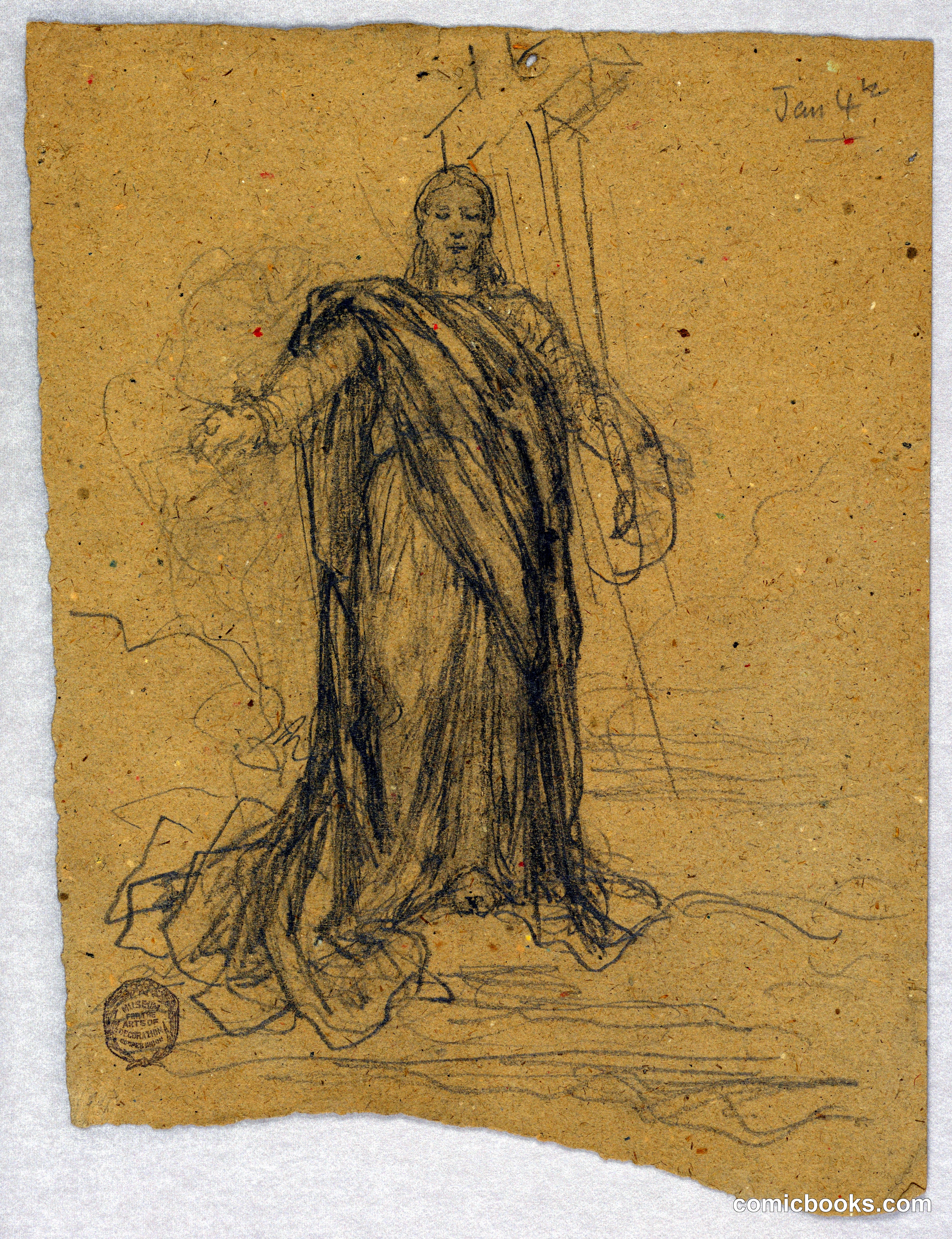 Sketch for Central Figure in the Ascension