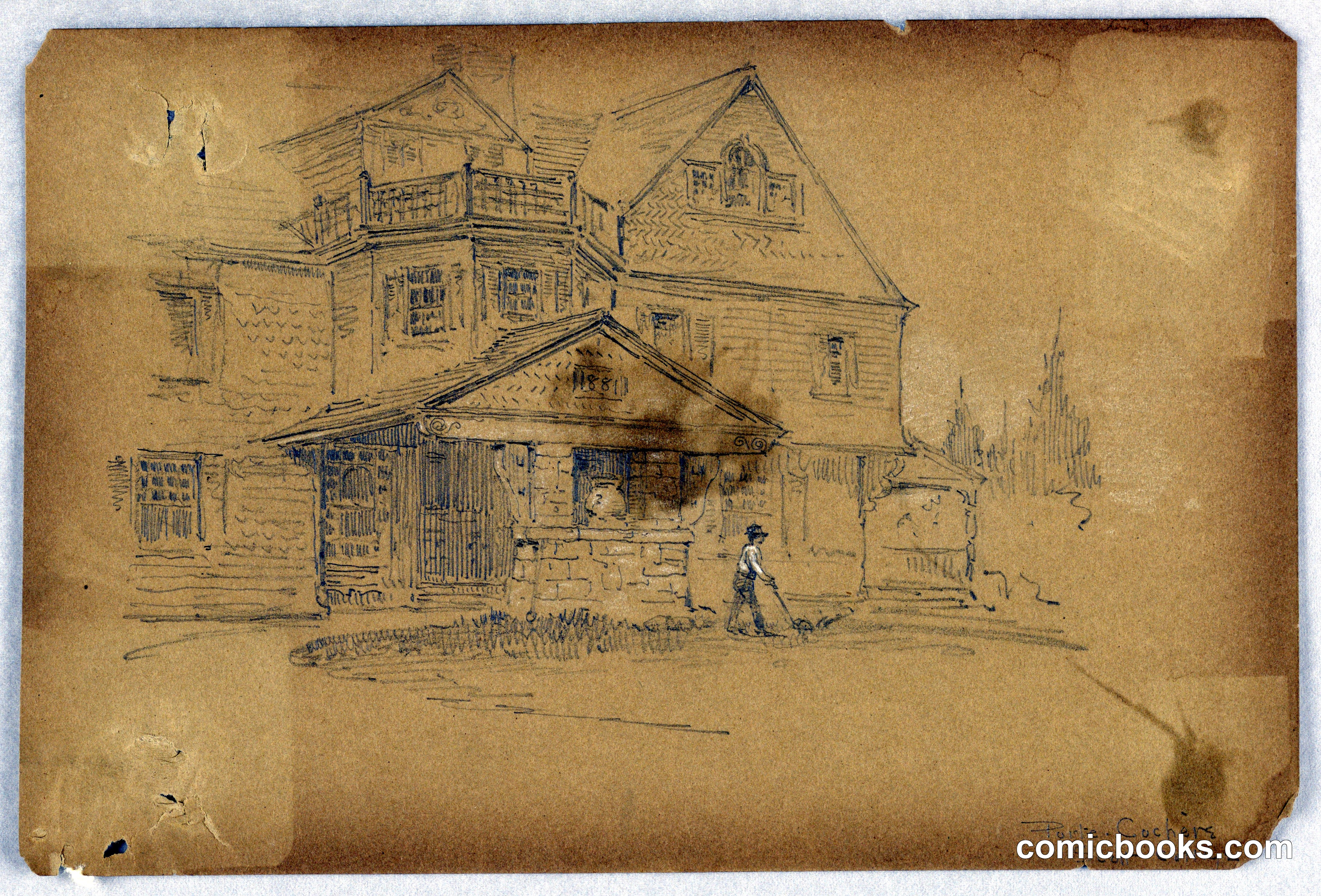 Porte-cochère, Scott Cottage