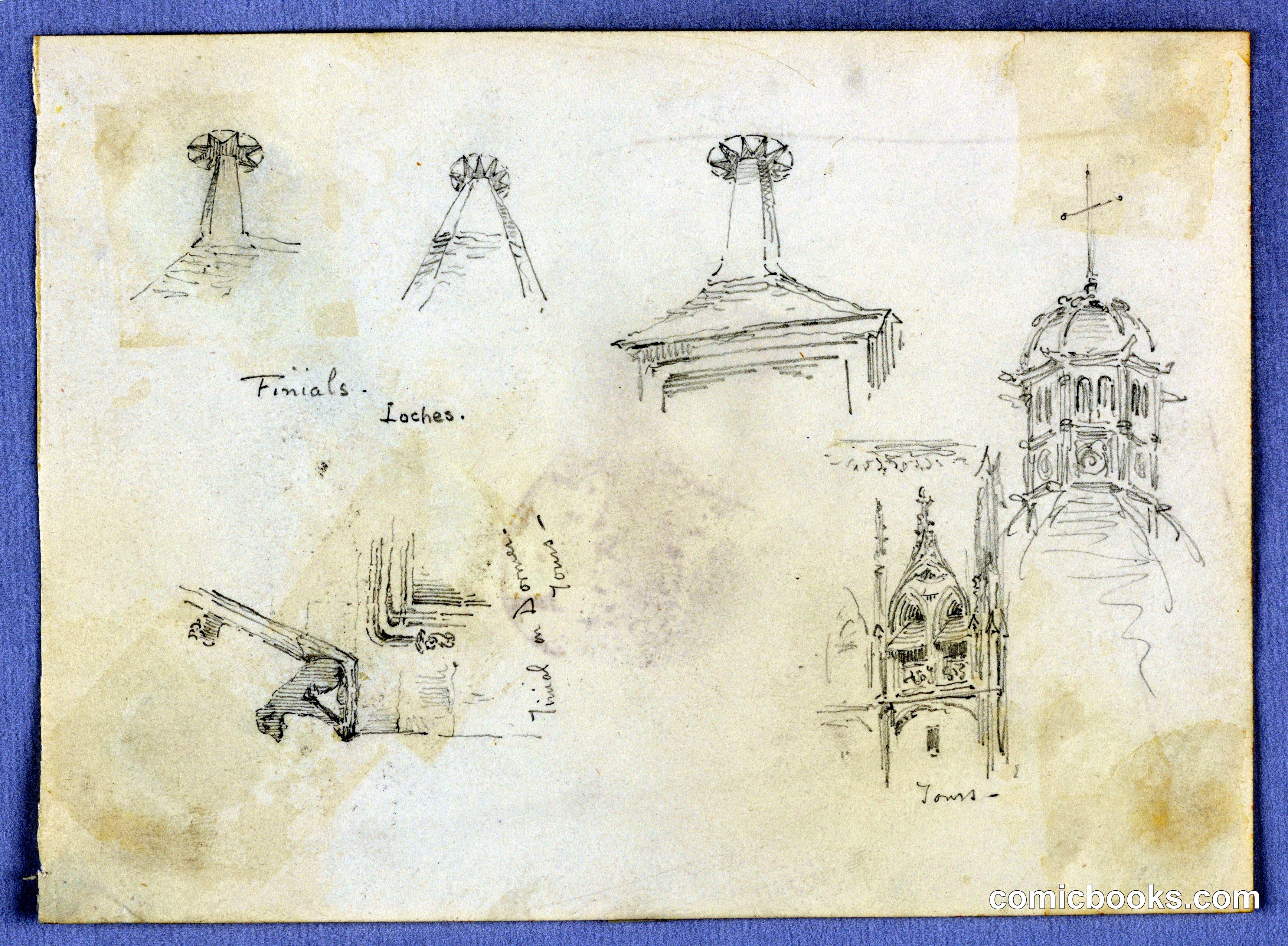 Architectural Sketches: Loches and Tours