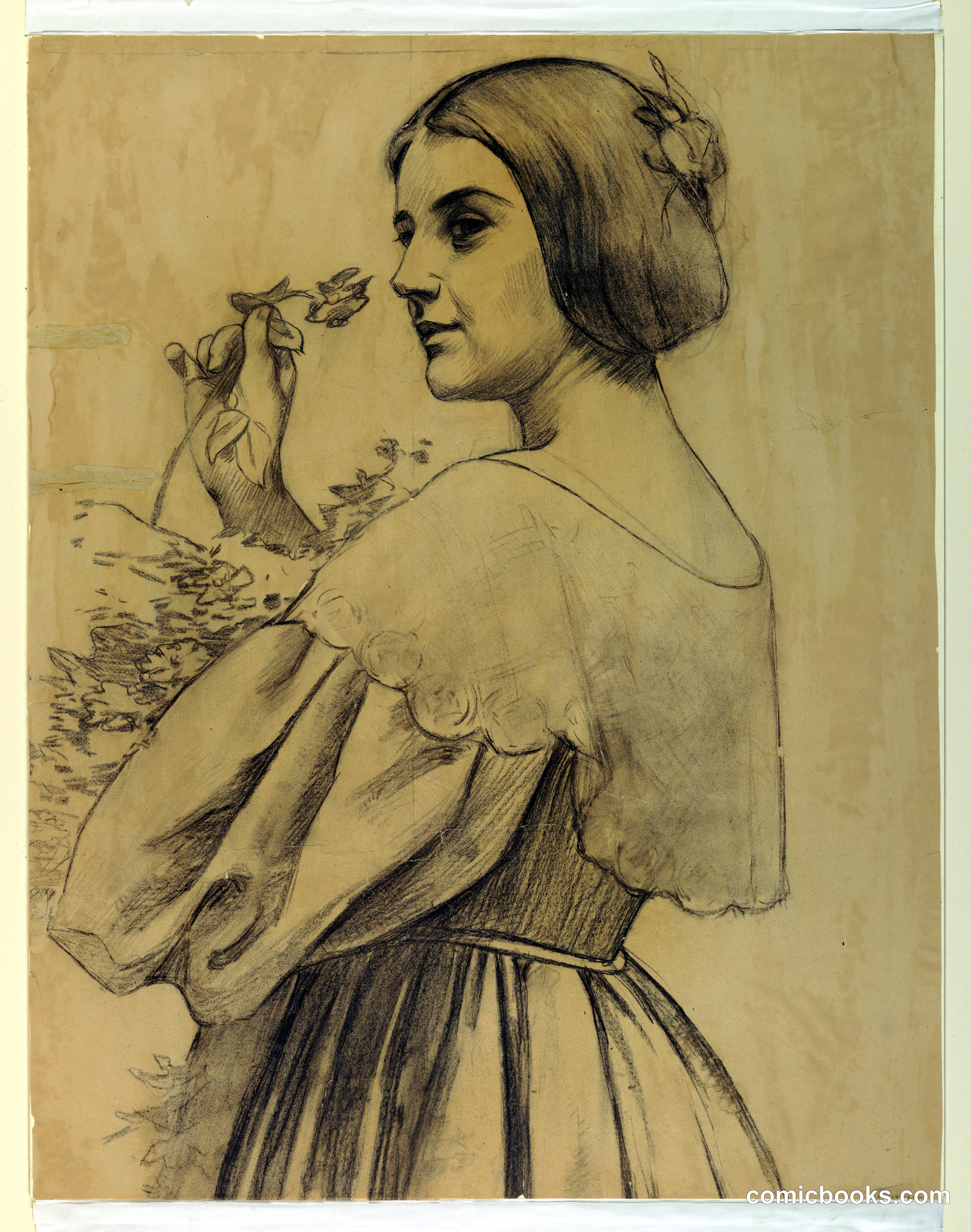 Woman with Flowers