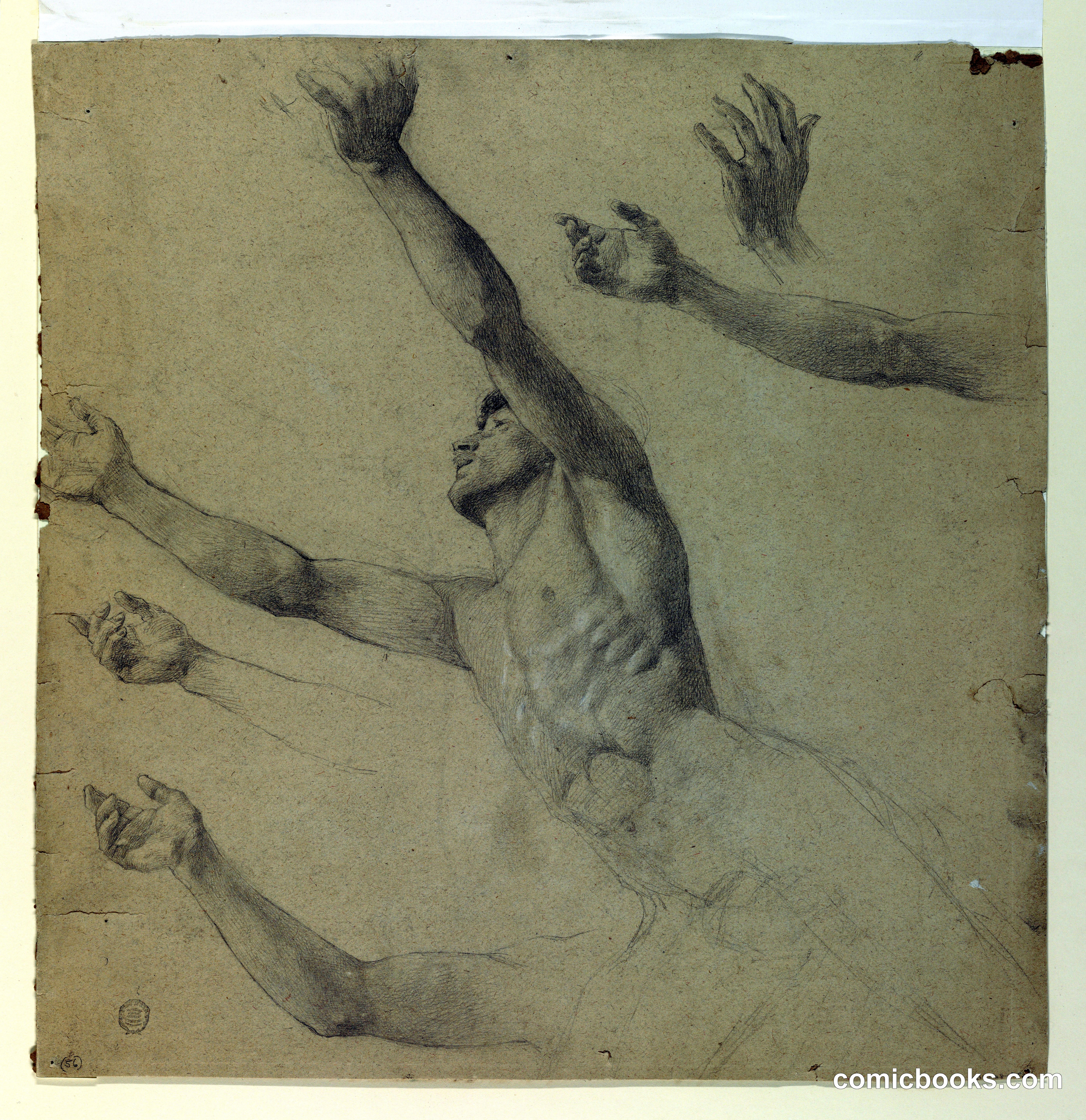 Figure Study for Diana and Her Attendants among the Constellations
