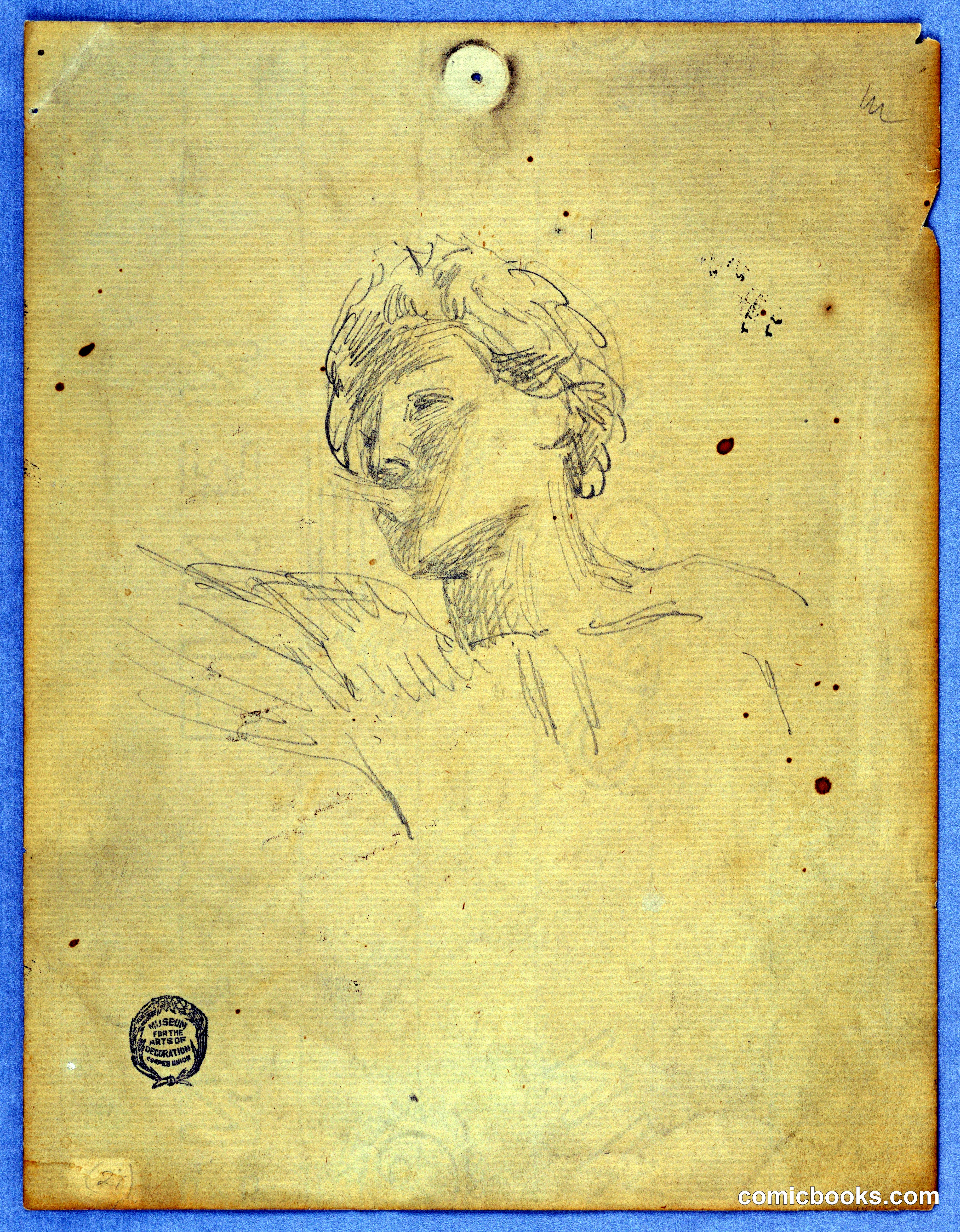 Sketch for the Head of an Angel