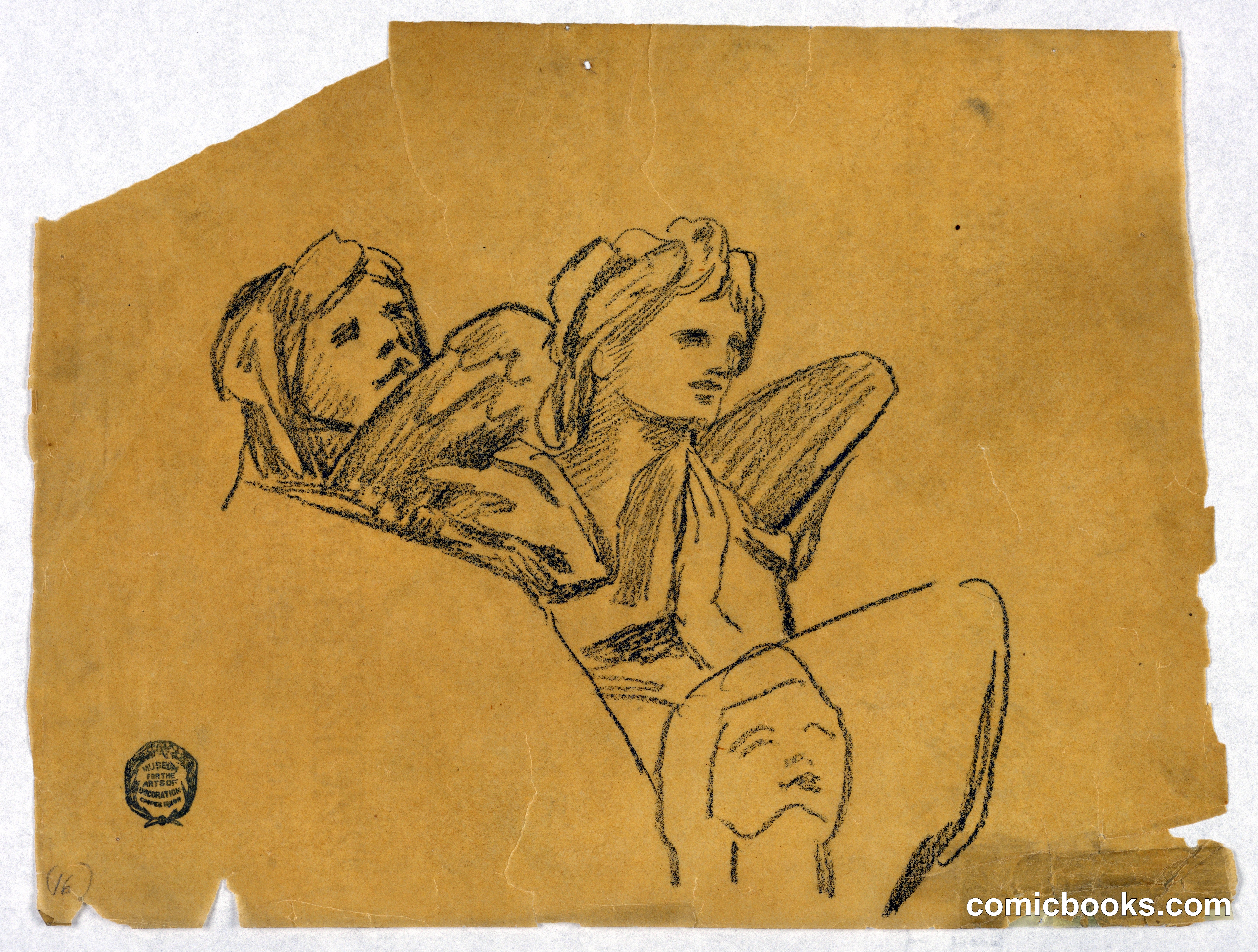 Sketch of Three Angels