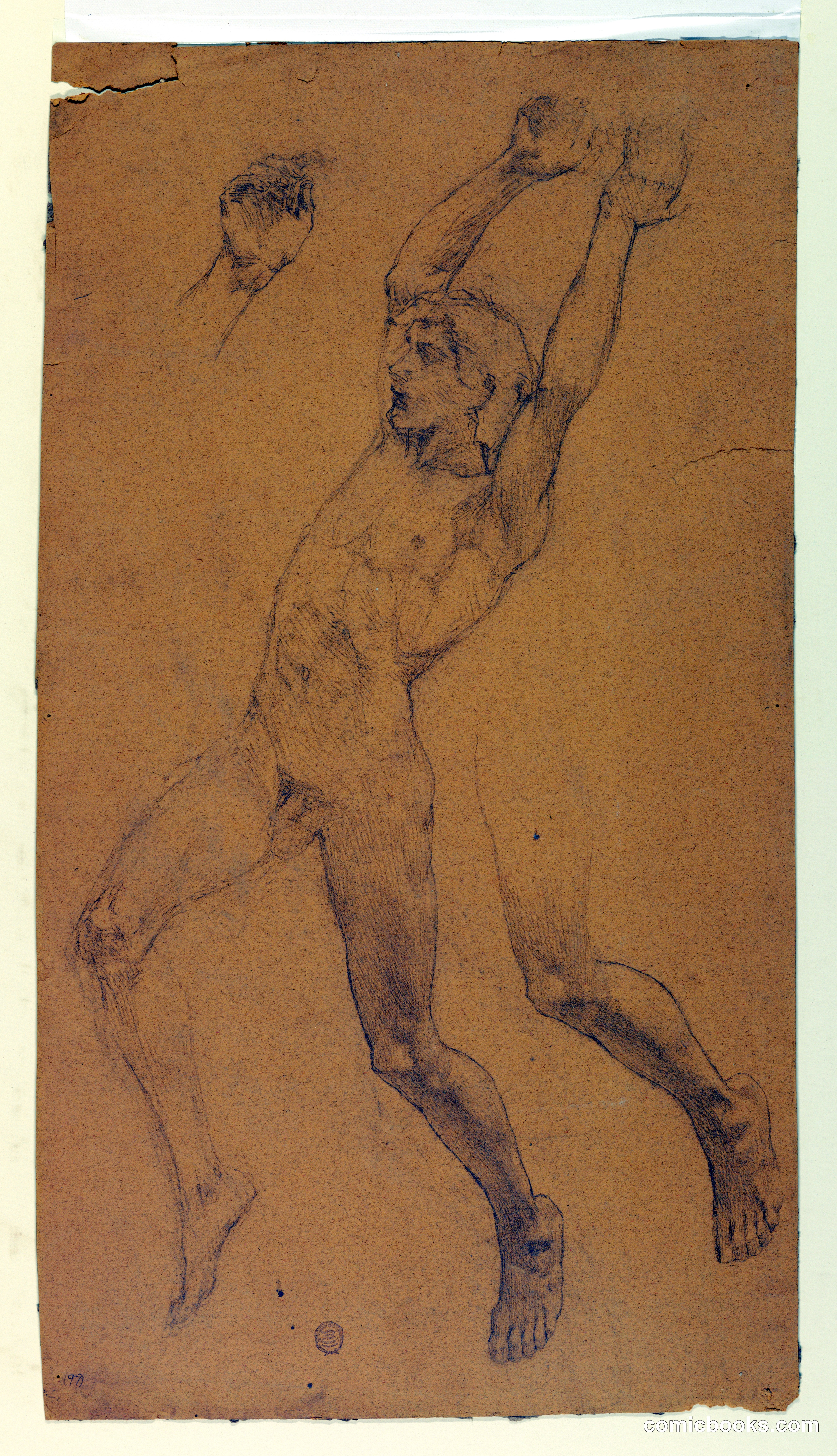 Studies for a Flying Figure