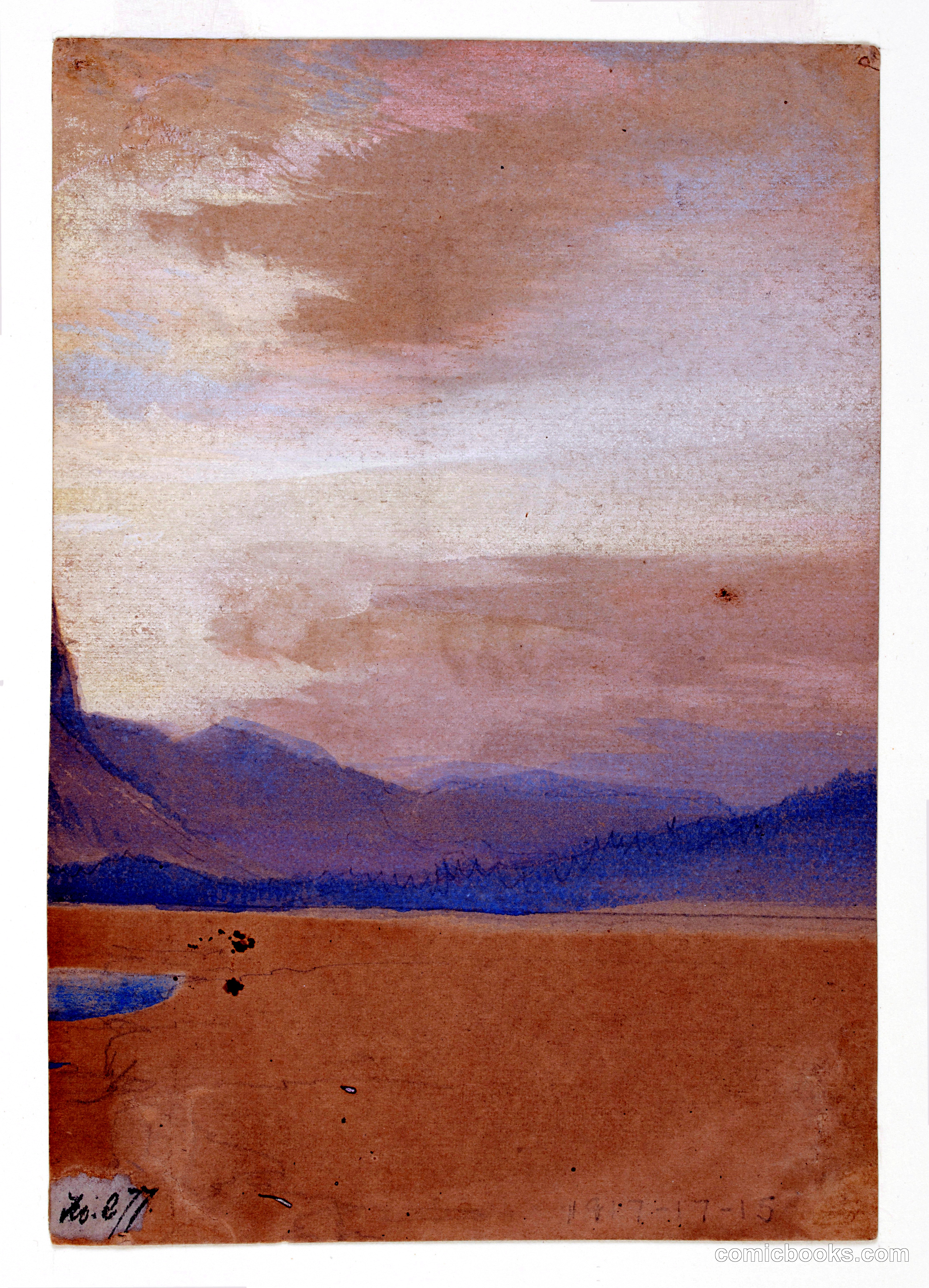 American Plains with Mountain Range in the Distance