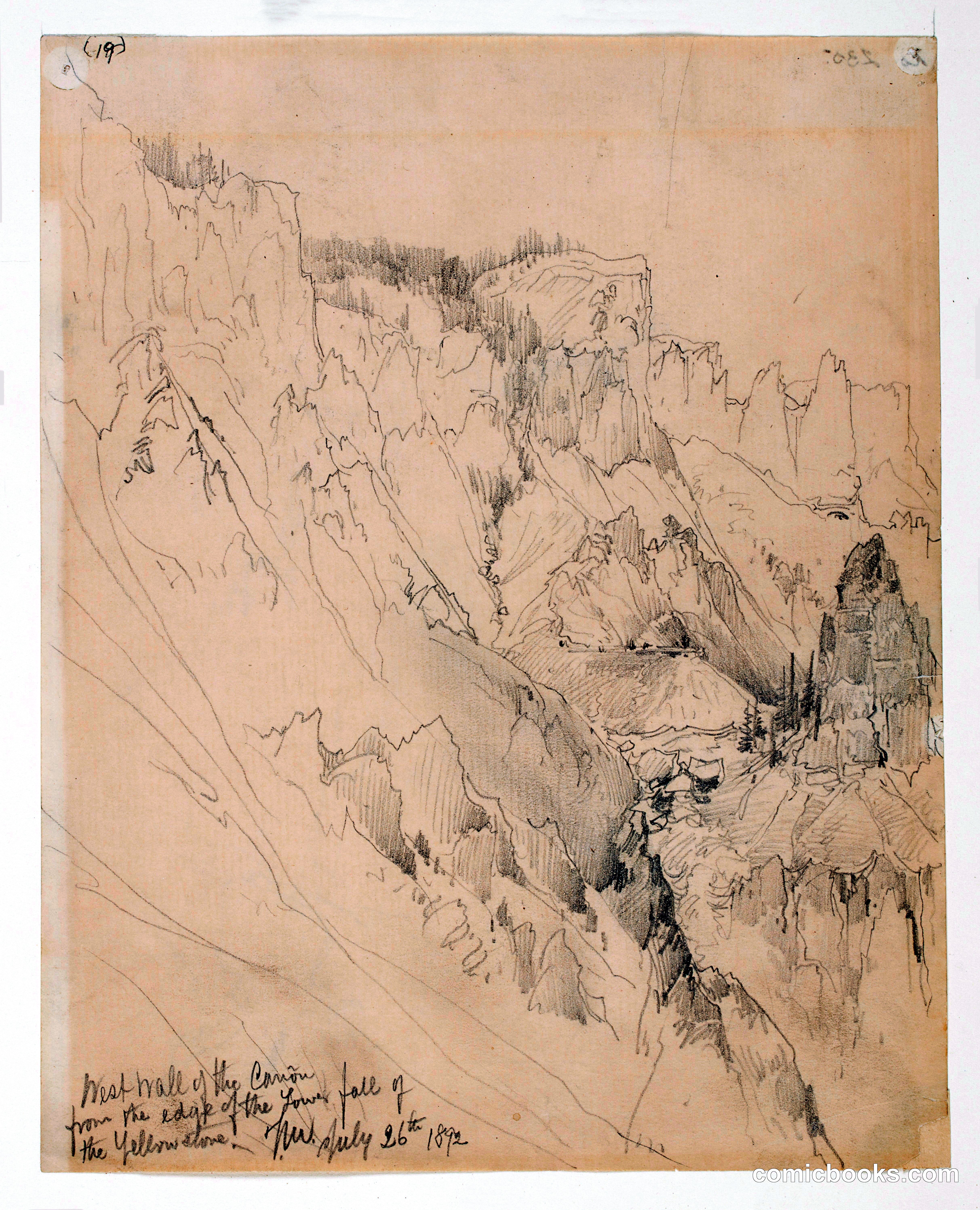 West Wall of the Canyon, Yellowstone