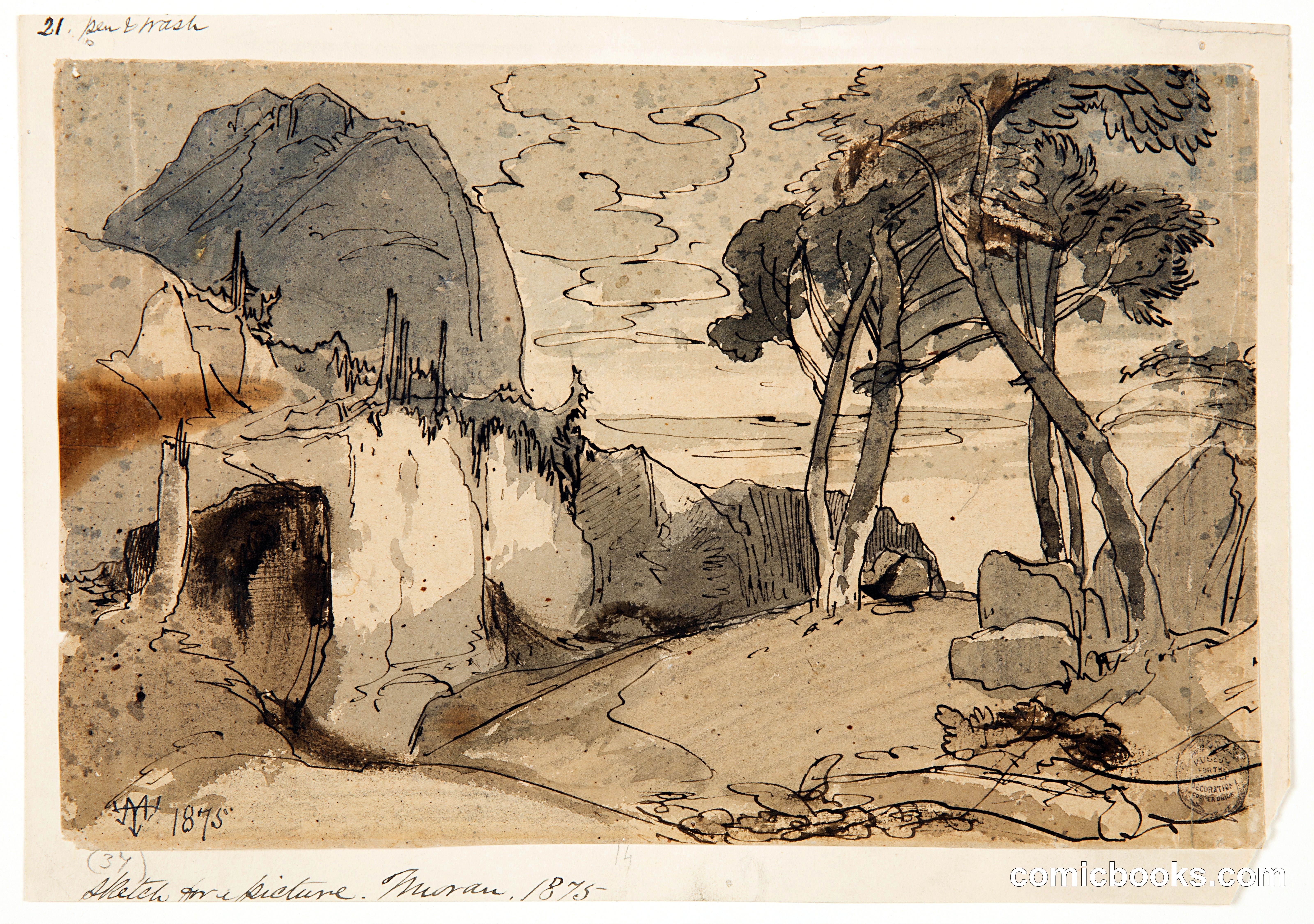 Road in a Mountain Landscape