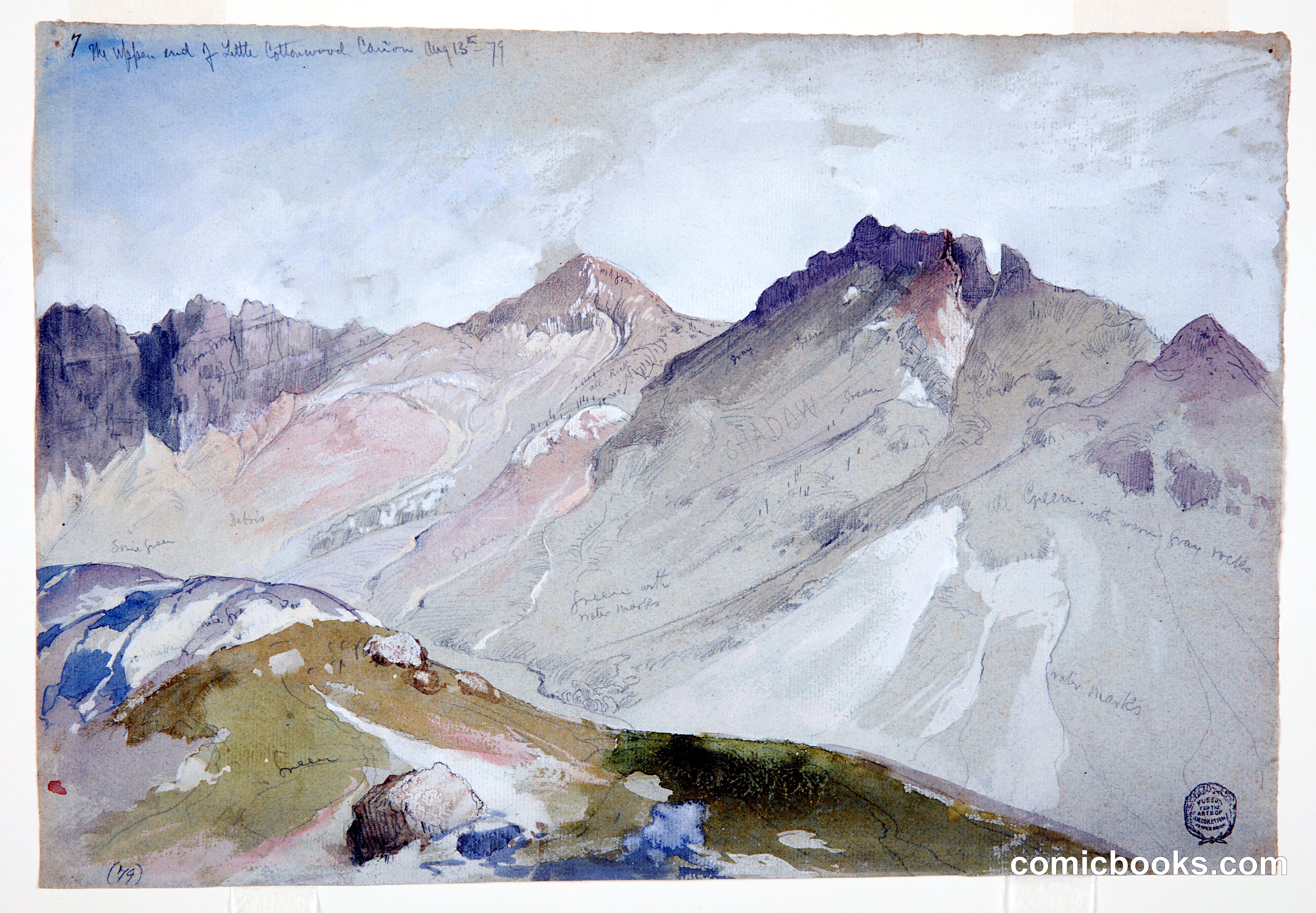 The Upper End of Little Cottonwood Canyon, Wasatch Range, near Ogden, Utah