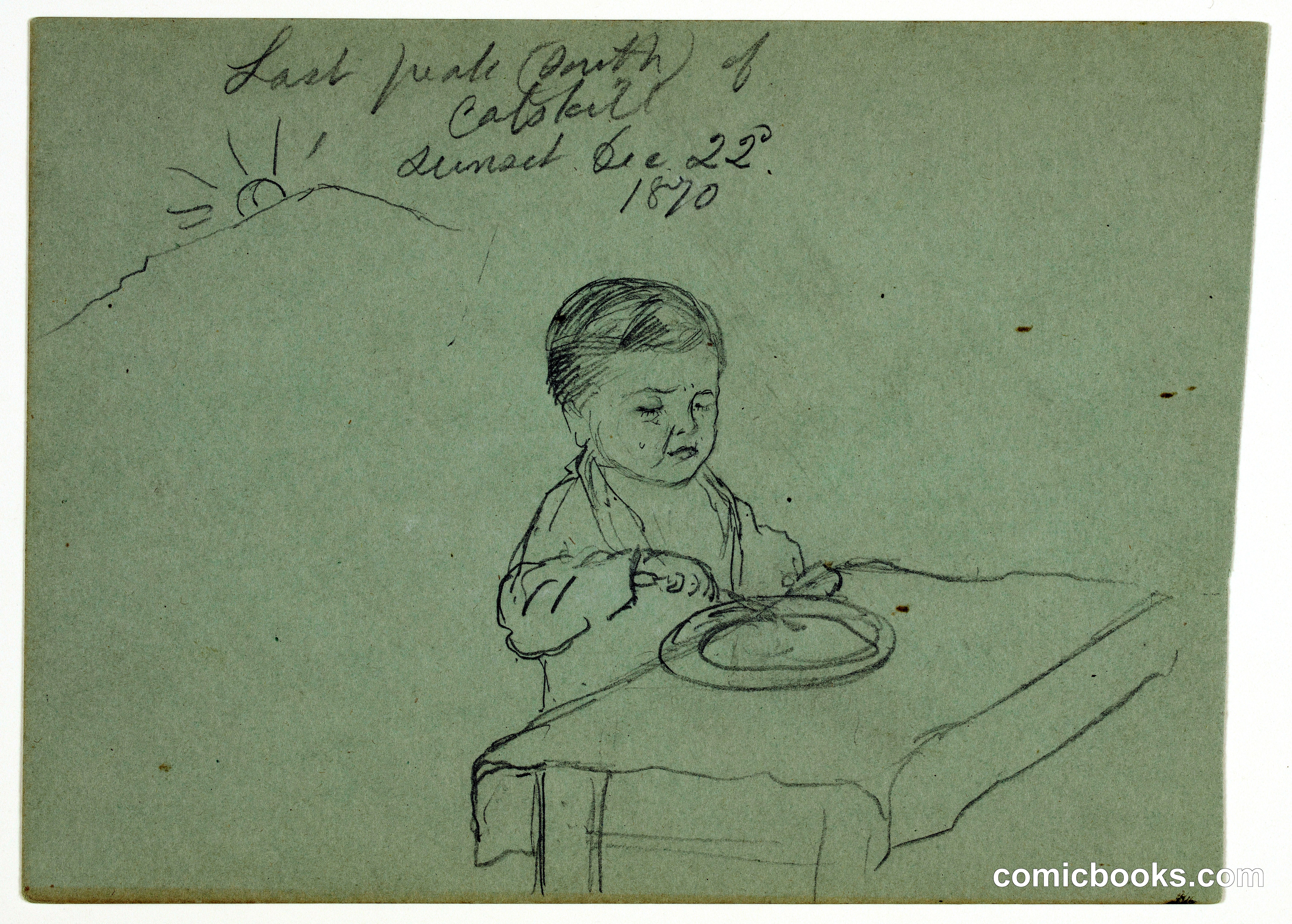 Study of a Child at Table