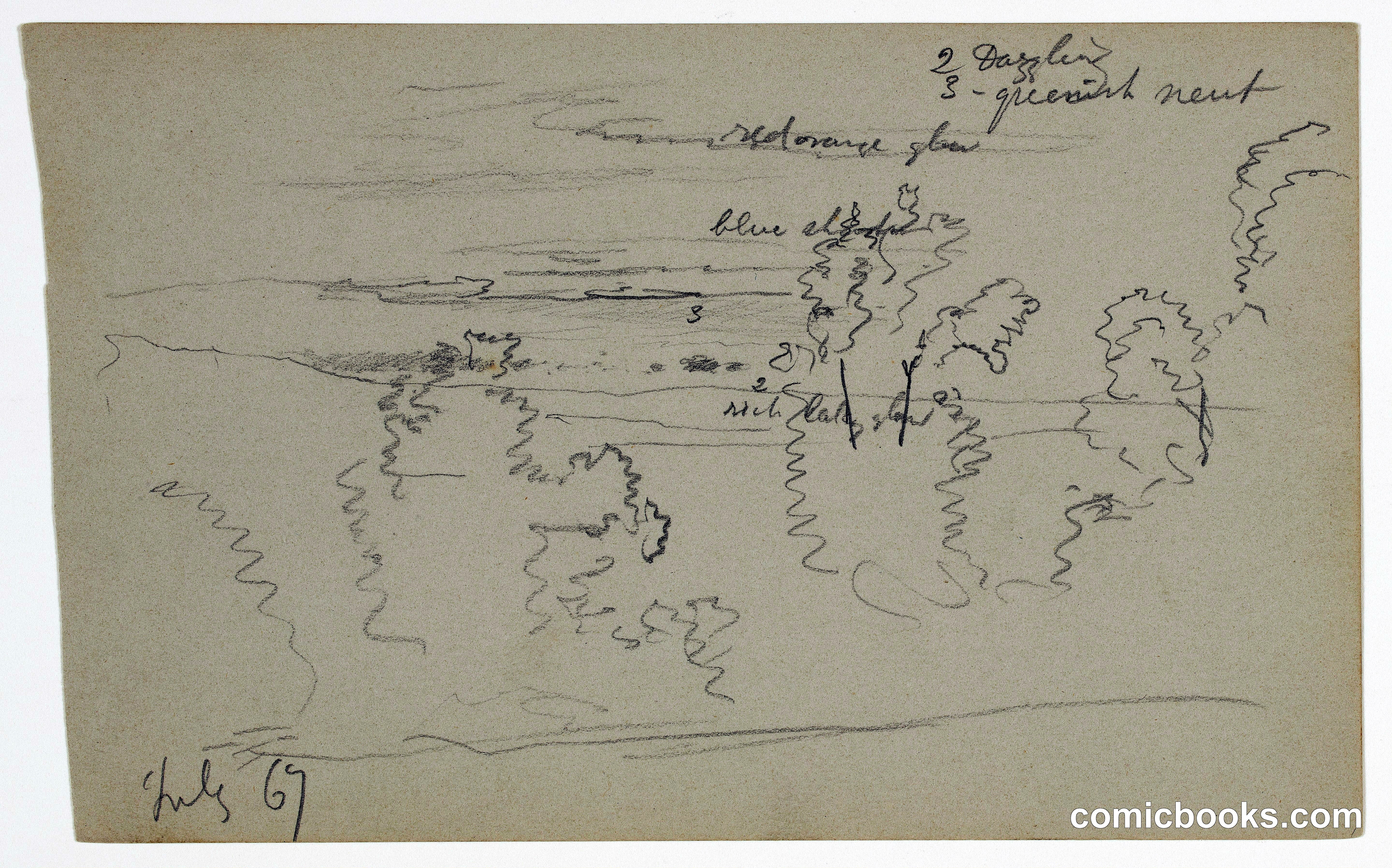 Sketch with Handwritten Notes