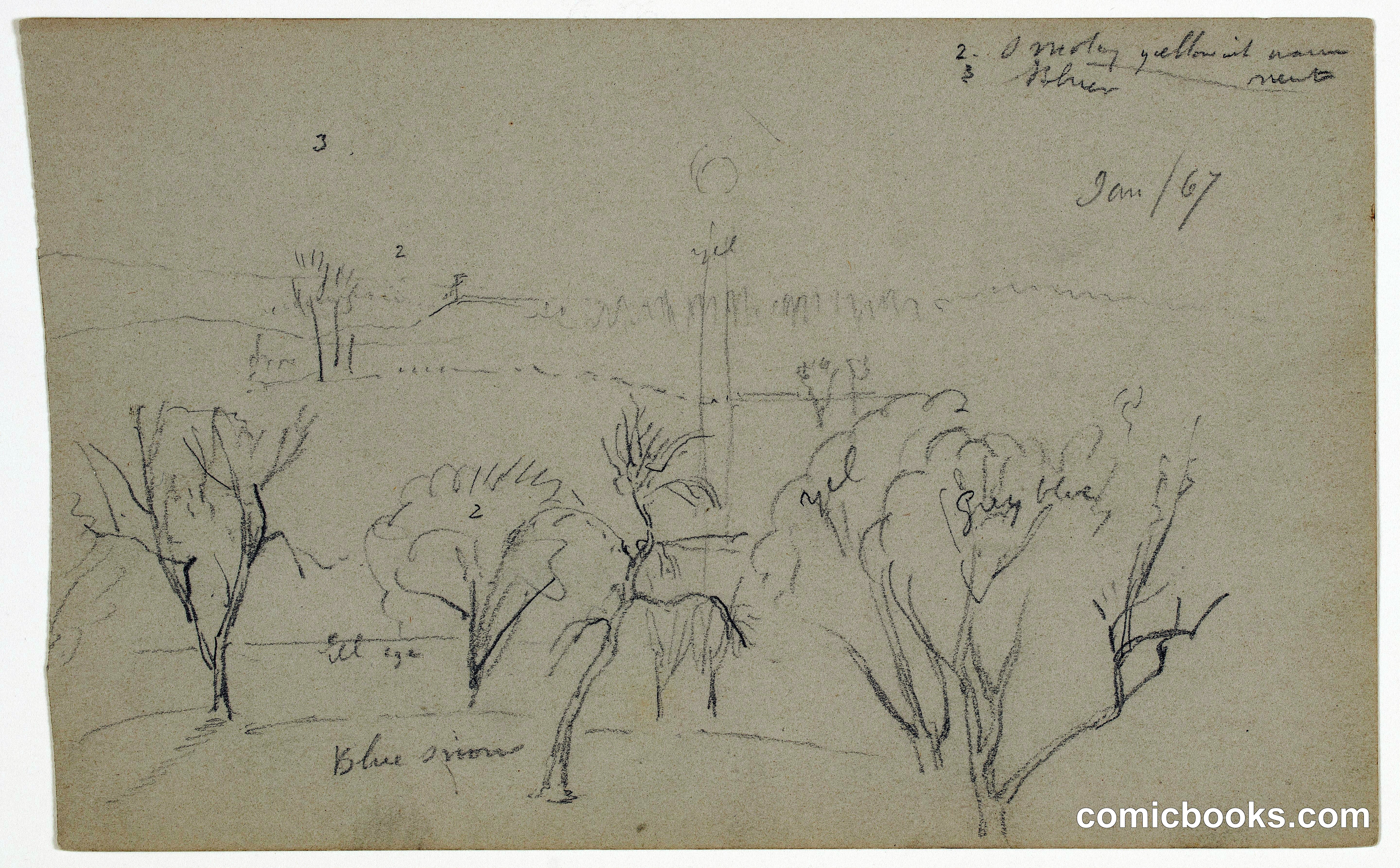 Winter Landscape with Barren Trees, Hudson, New York