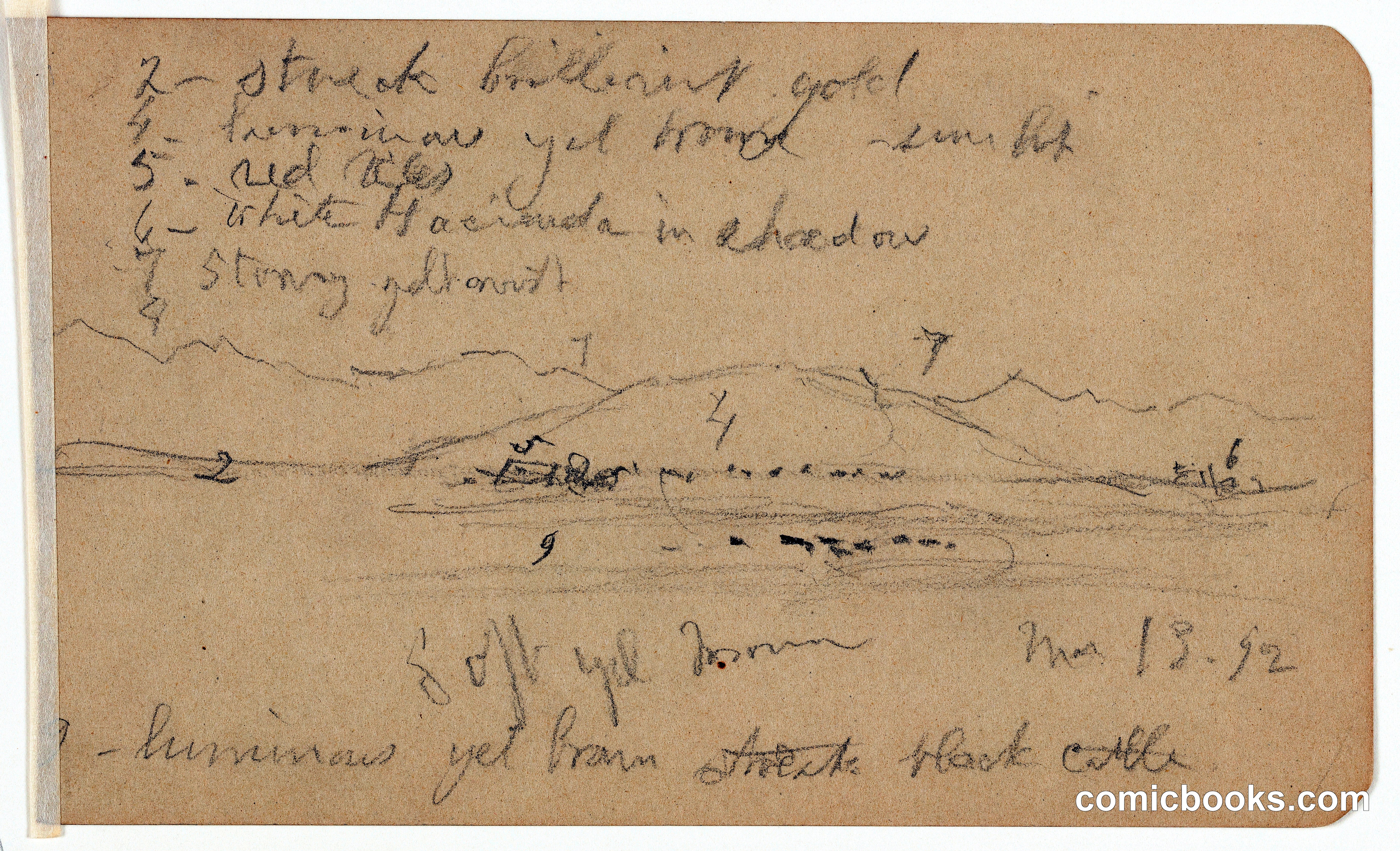 Landscape Study with Annotations