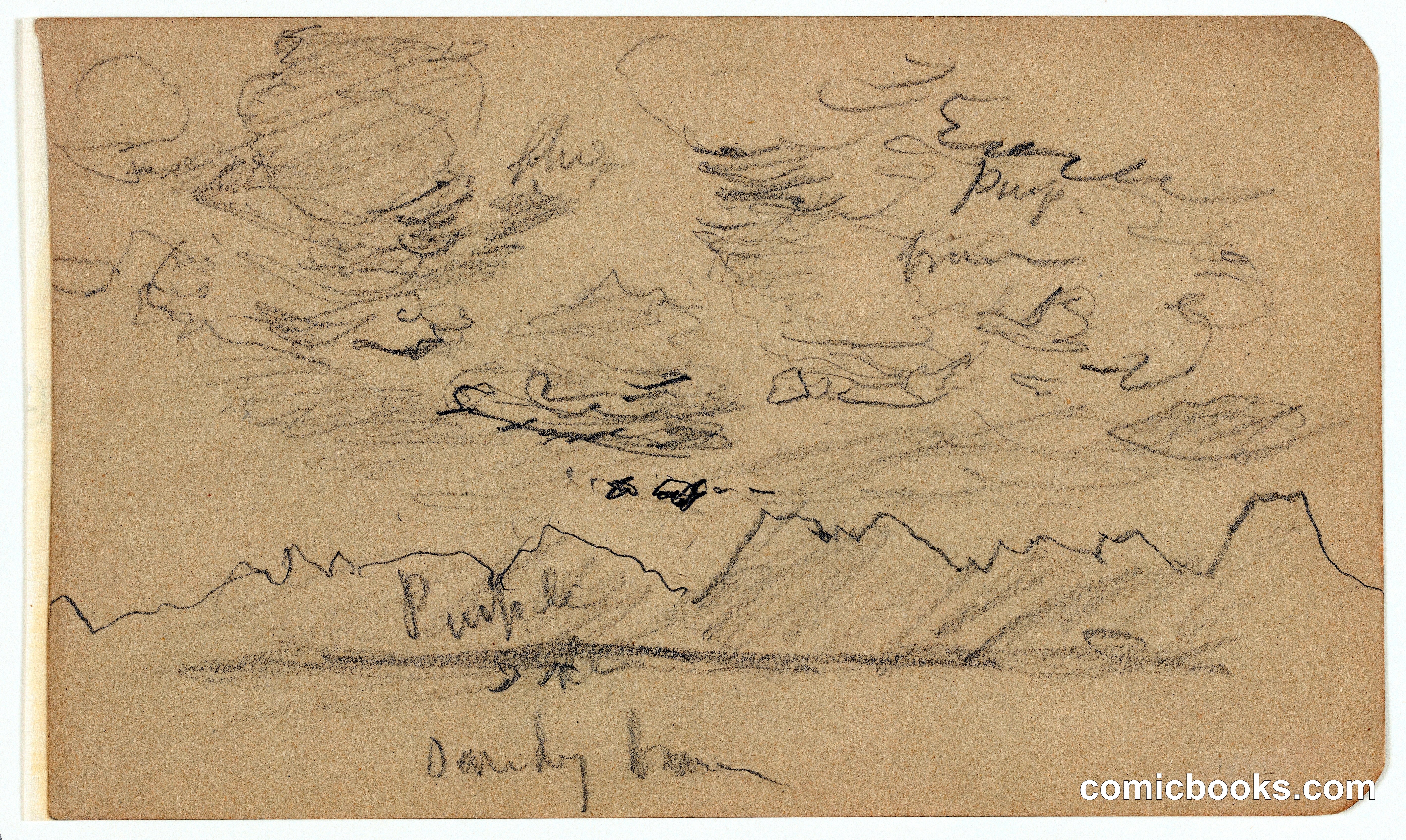 Landscape Study: Clouds over Mountains