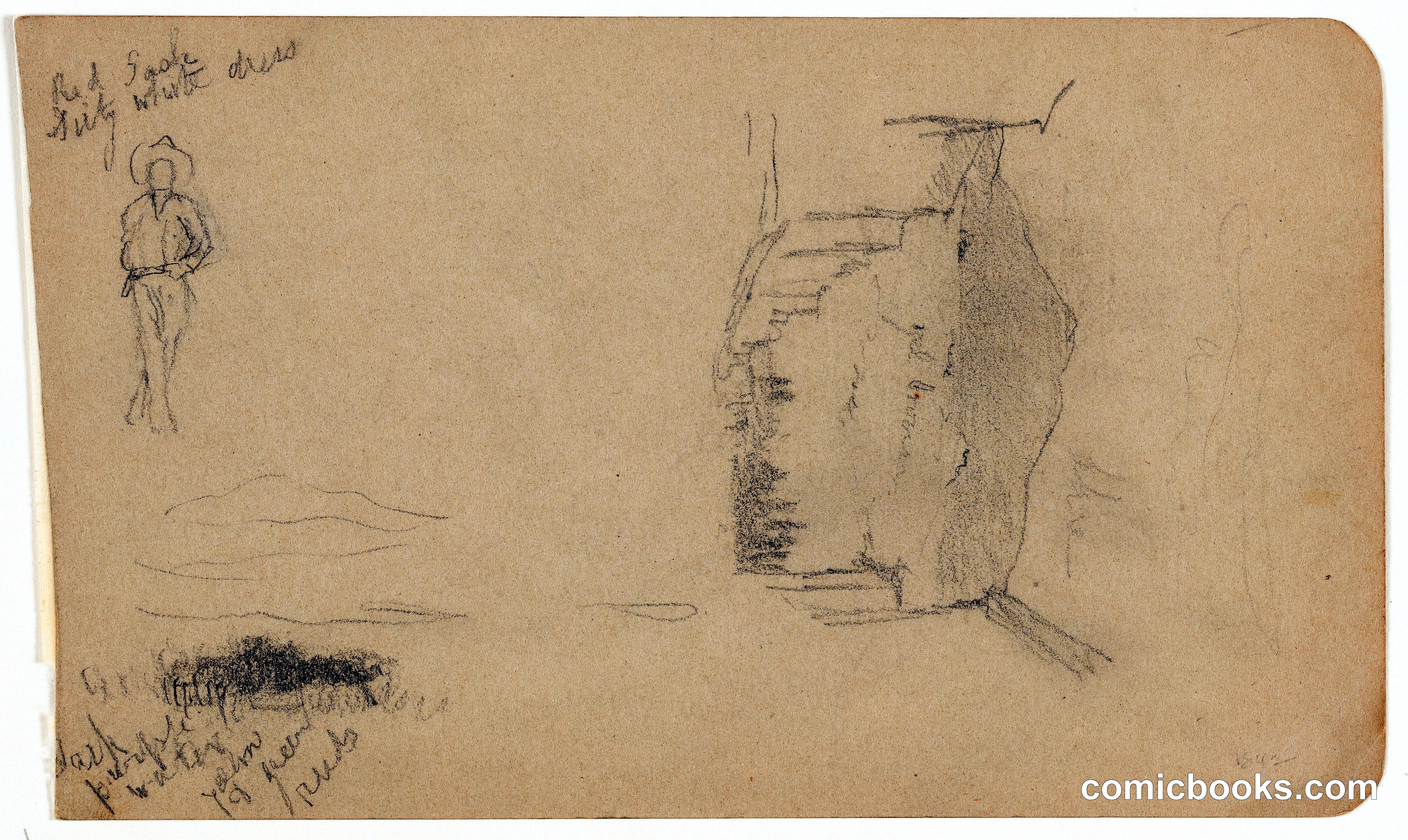 Landscape and Figure Sketches, Mexico