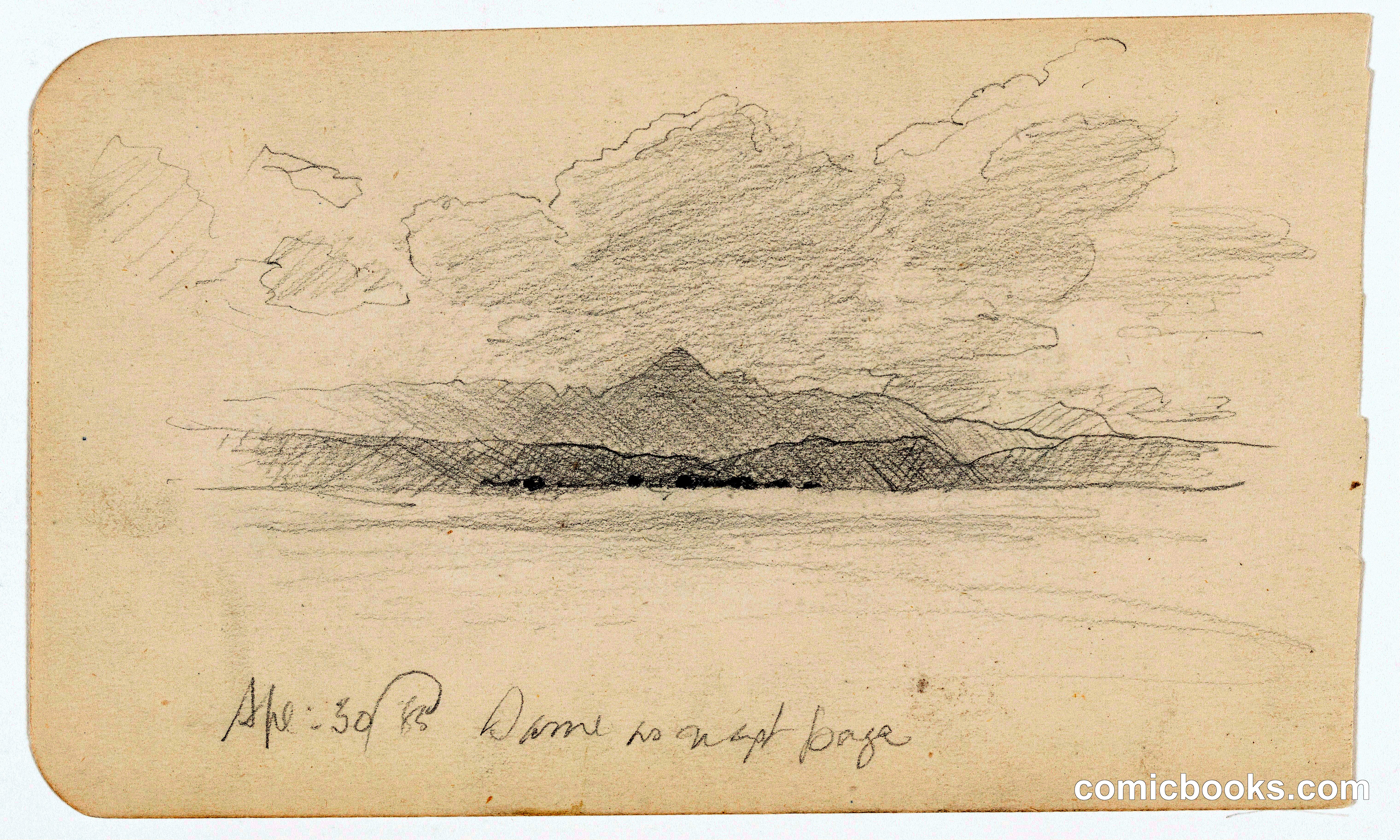 Mountain Range with Clouds, Mexico