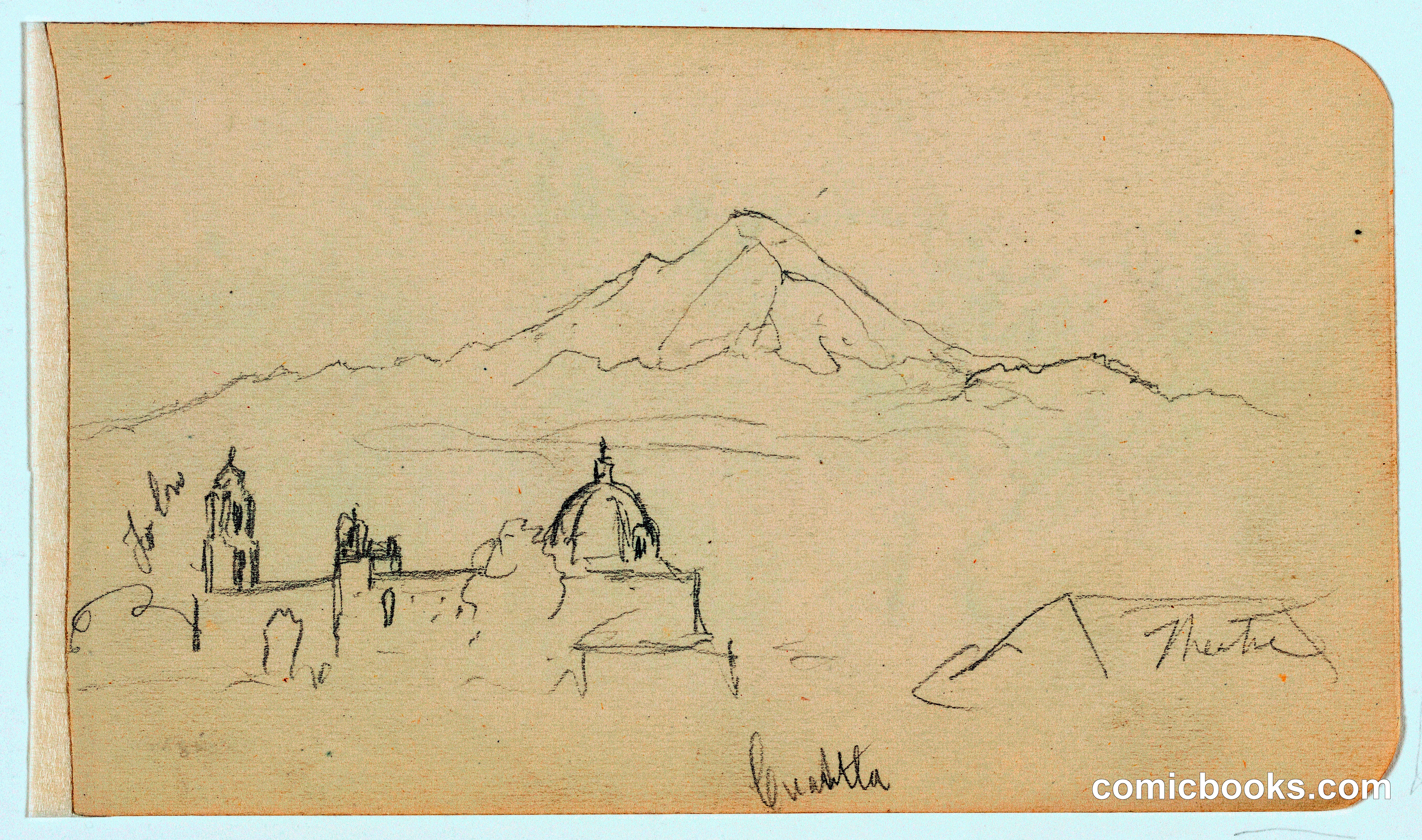 Popocatépetl from Cuautla, Mexico