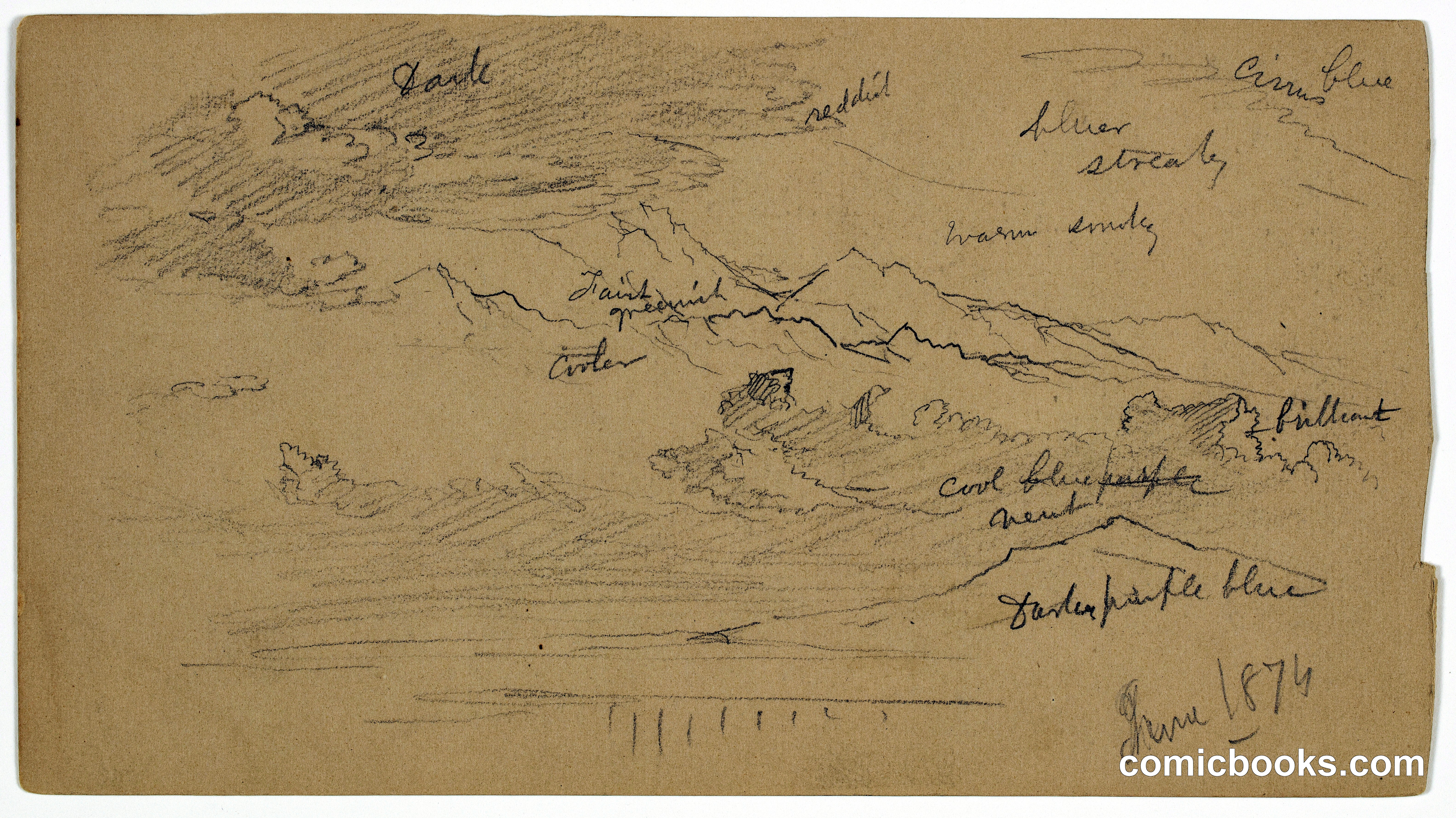 Landscape Study with Annotations