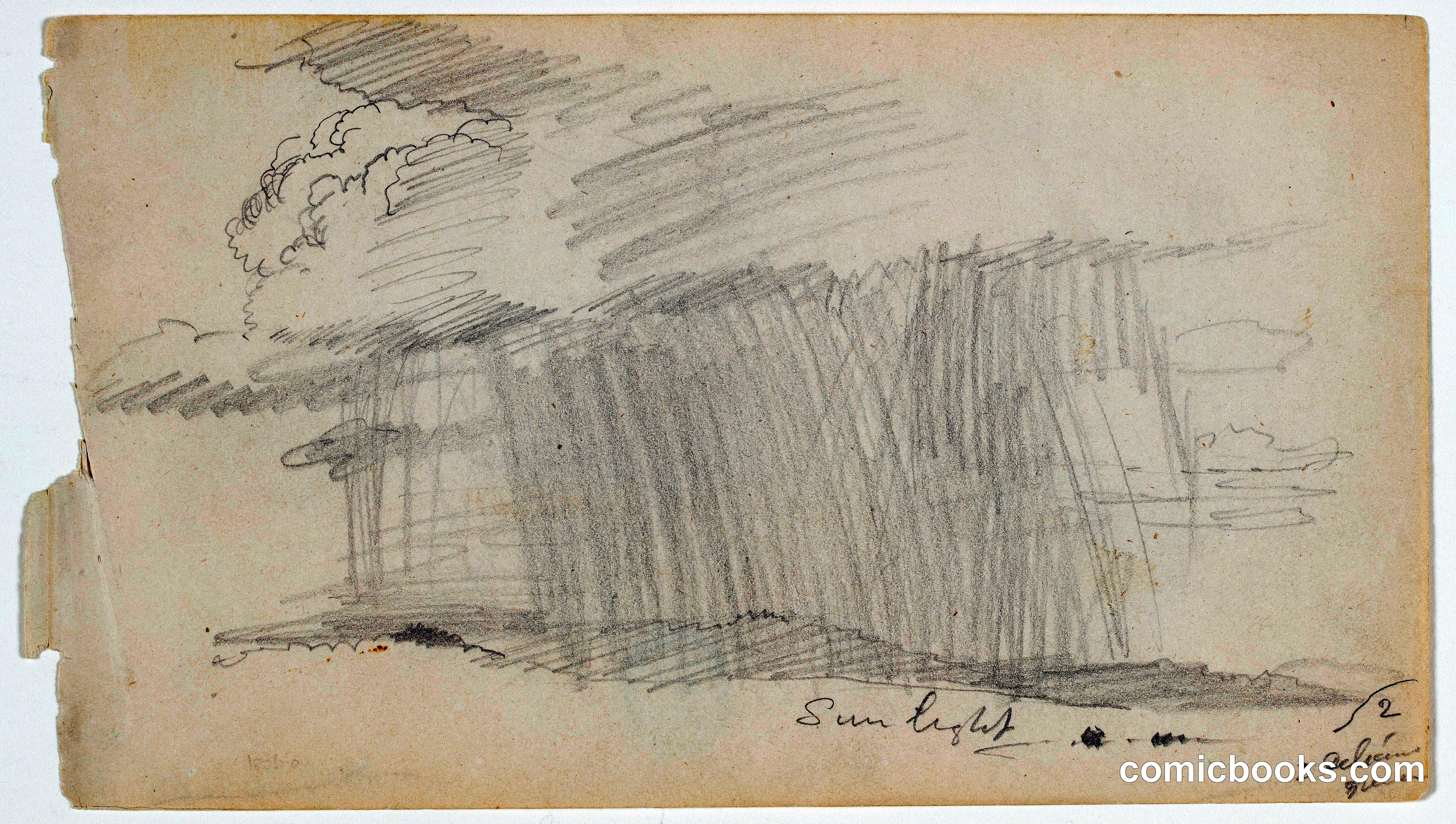 Study for Deluge over Mt. Desert Island, Maine