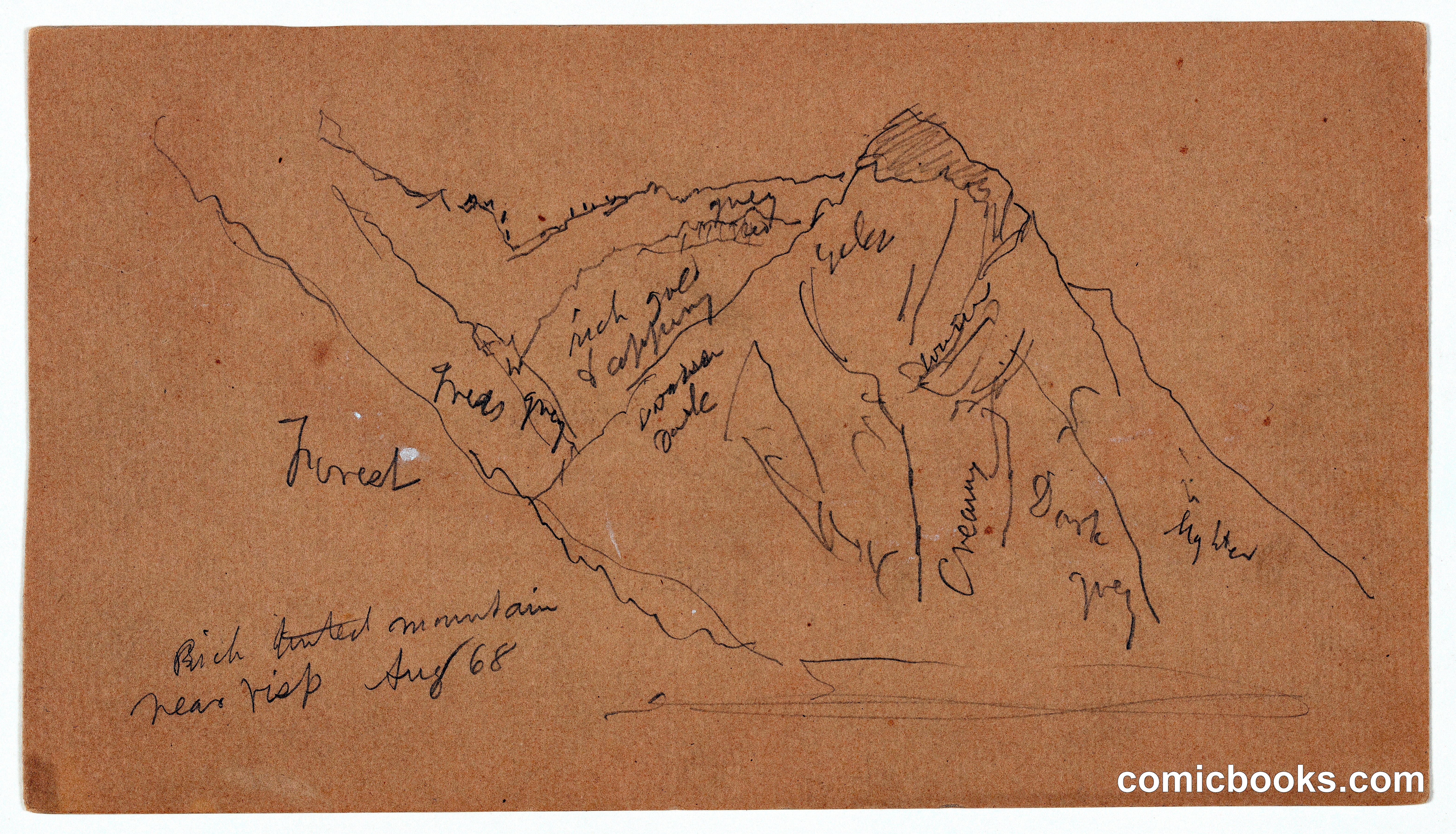Tinted Mountain near Visp, Switzerland