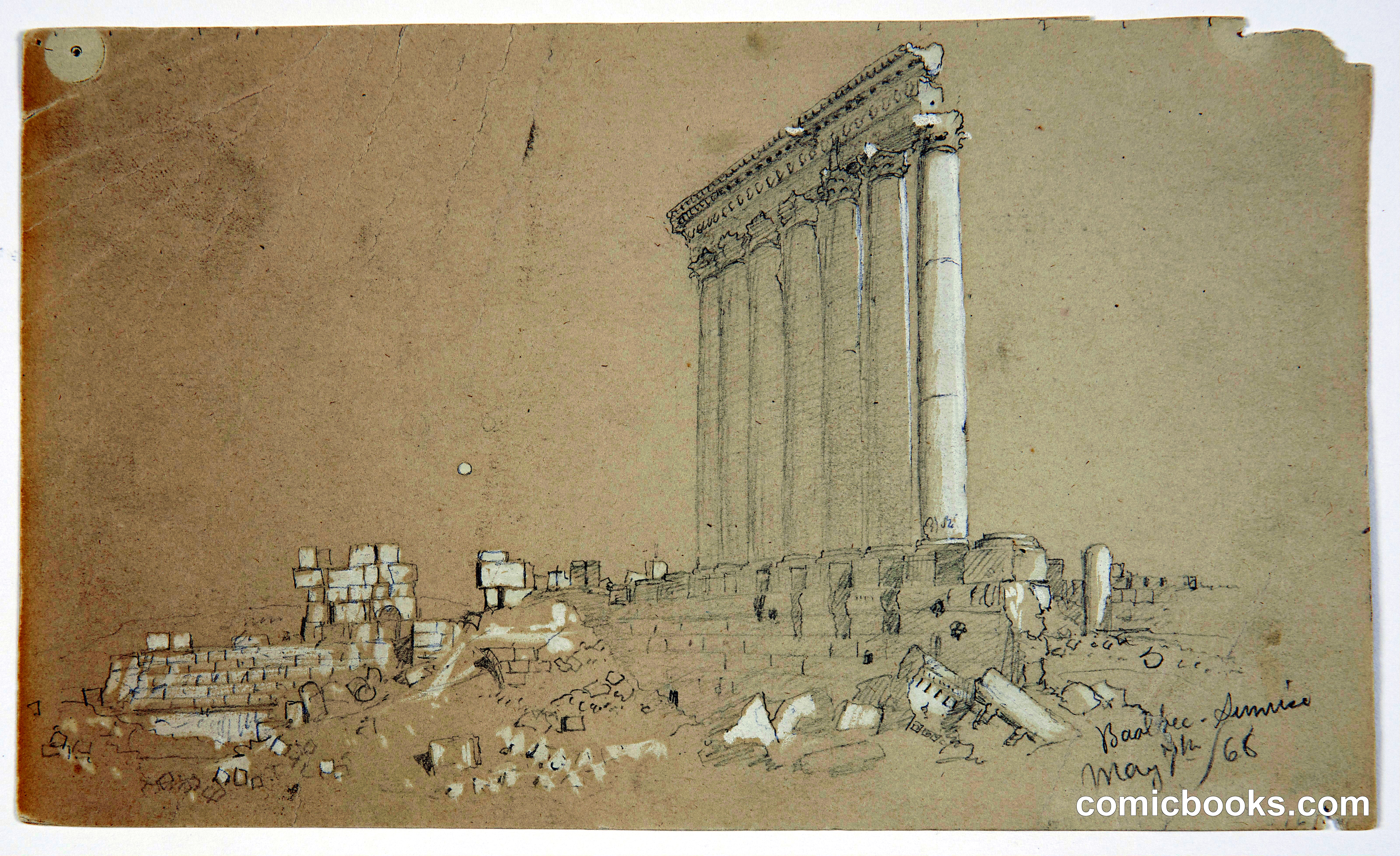 Temple of Jupiter at Sunrise, Baalbek, Syria