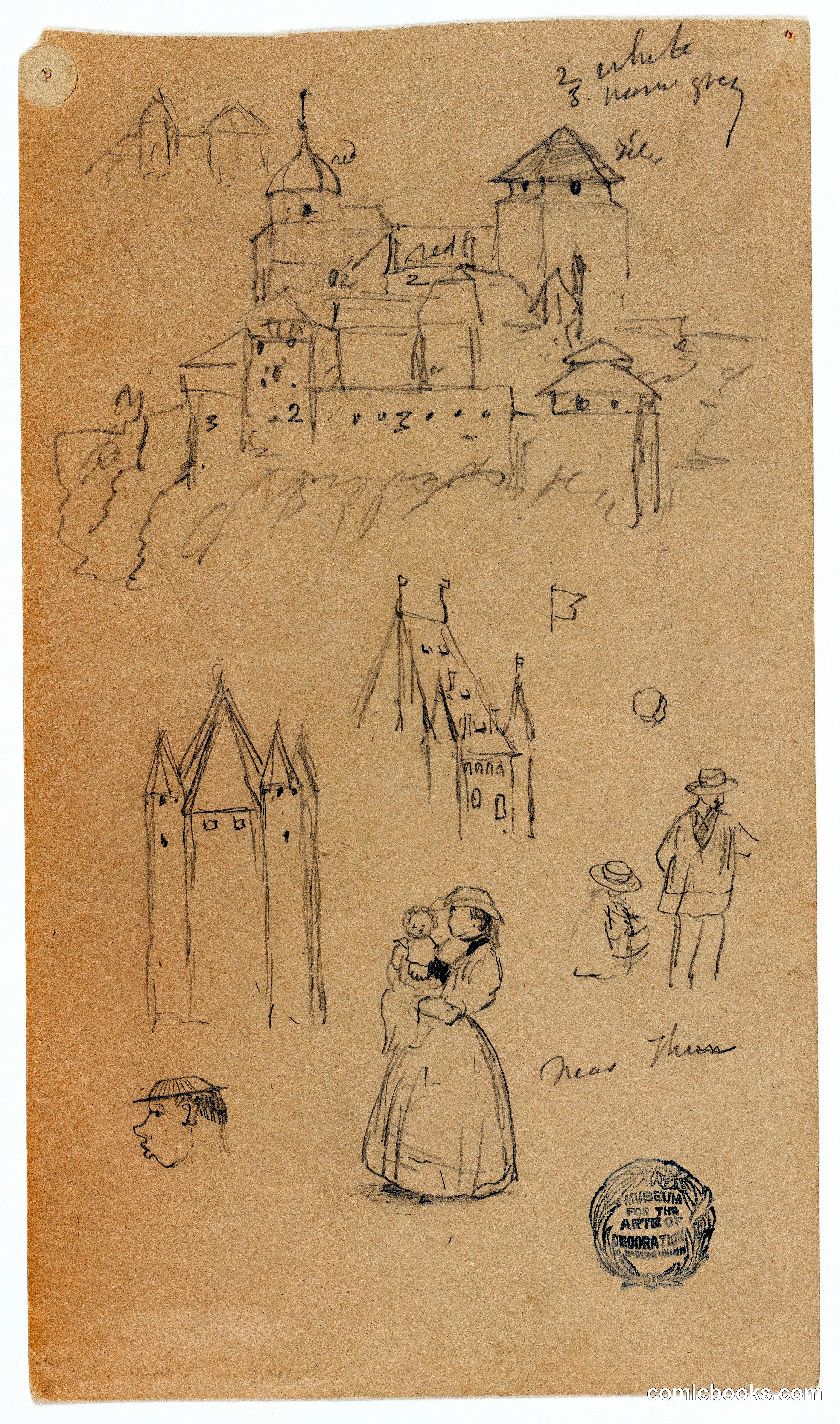 Architecture and Figure Sketches, Thun, Switzerland