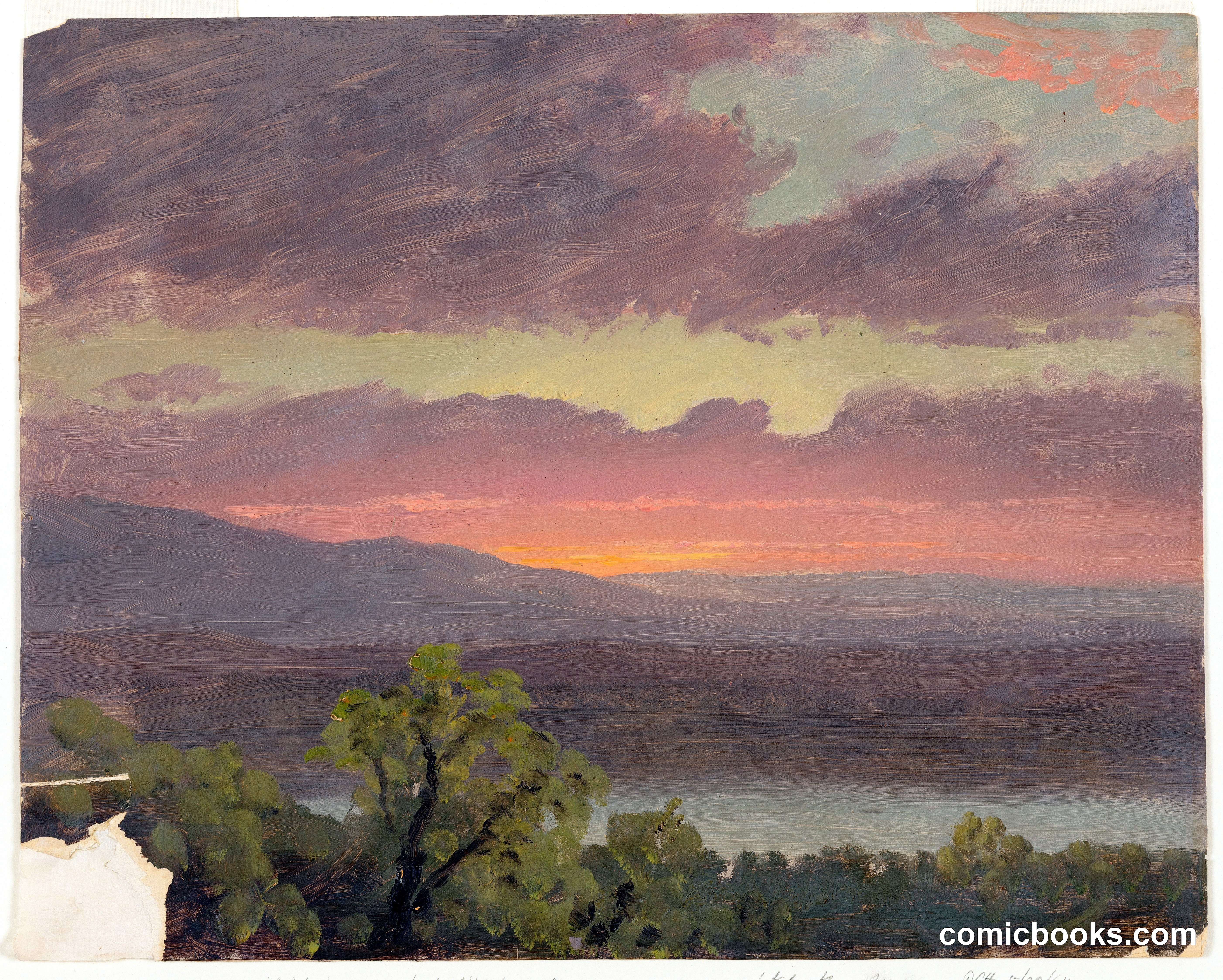 Sunset over the Hudson Valley, Hudson, New York