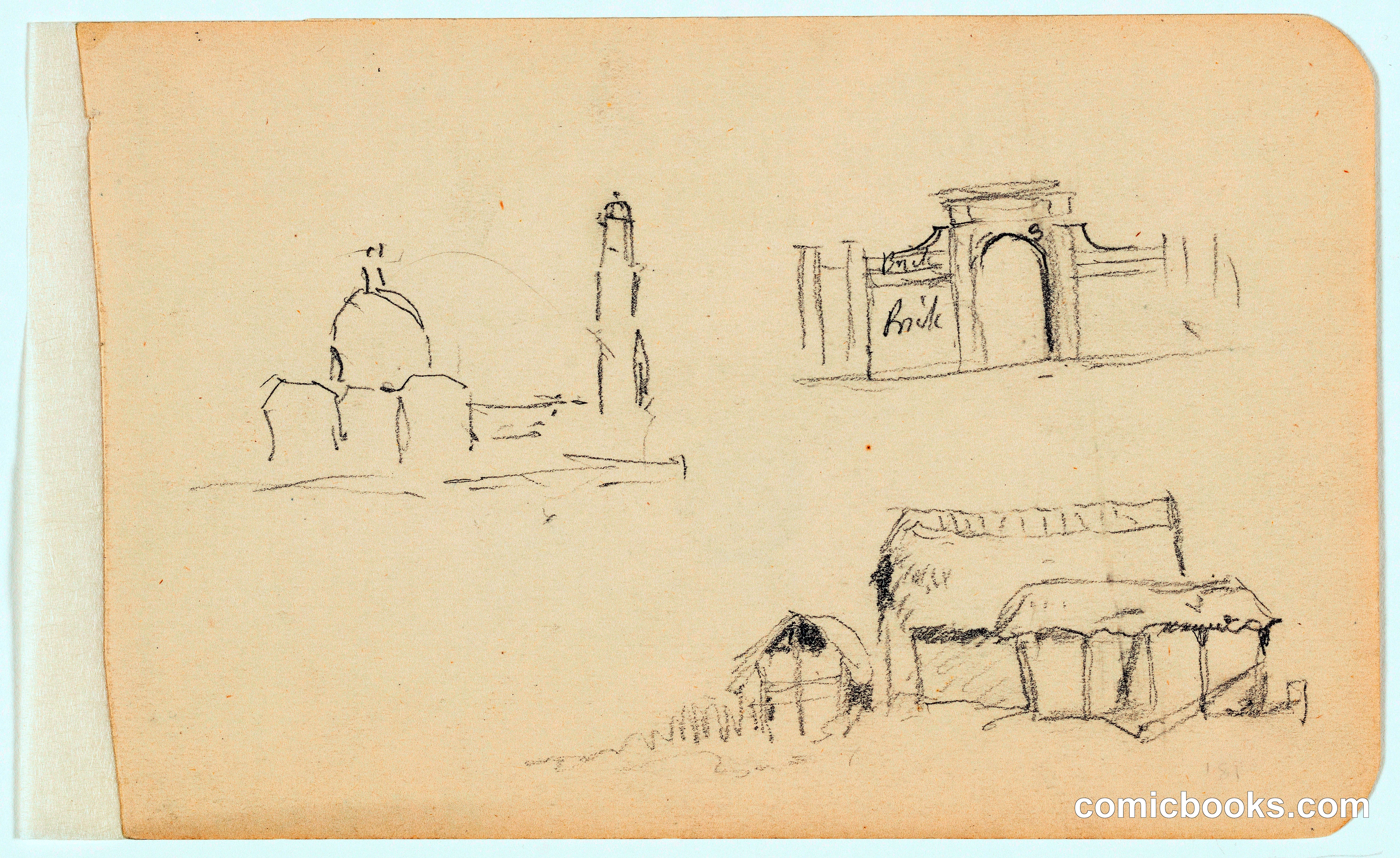 Sketches of Buildings in Mexico