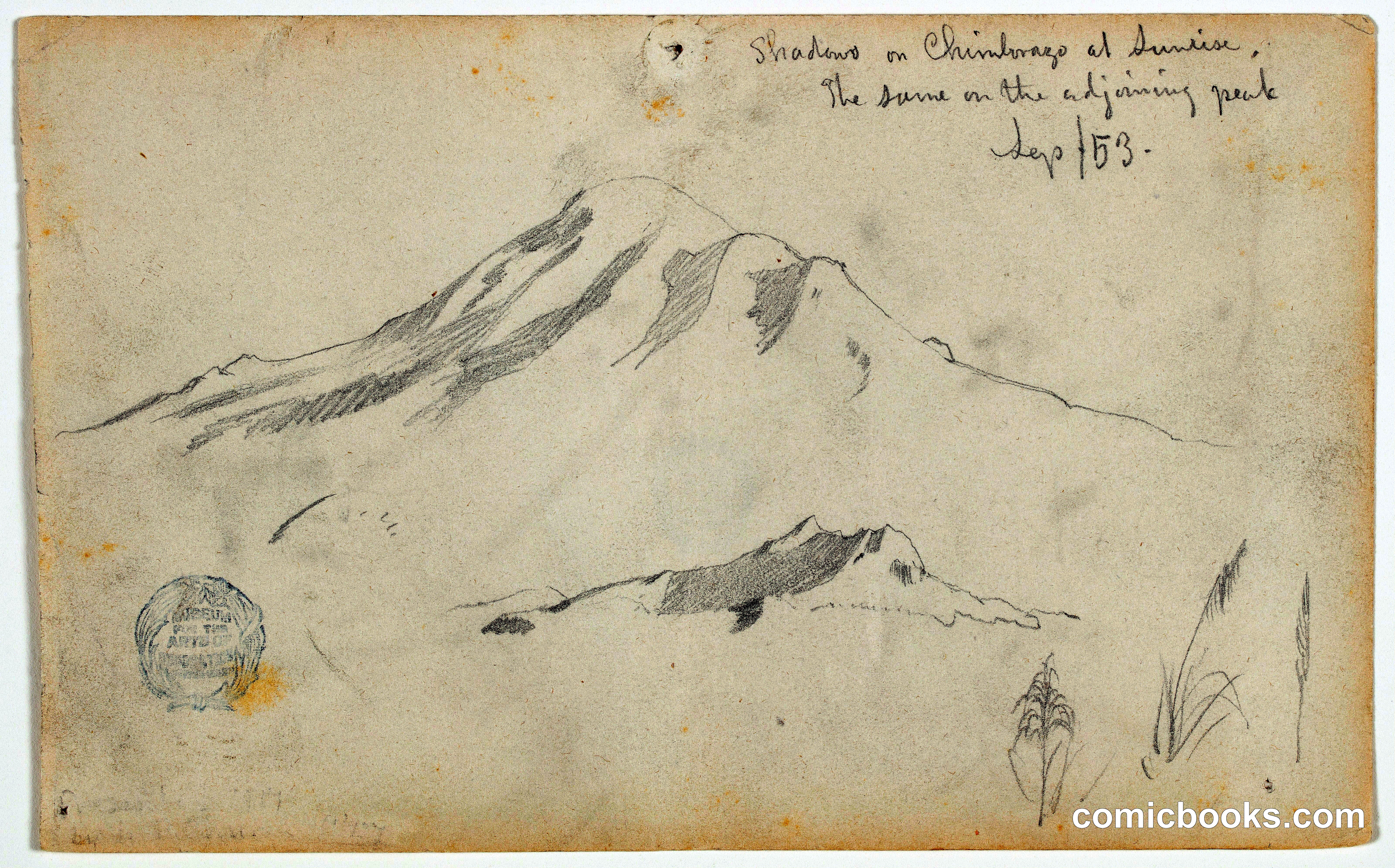 Shadows on Chimborazo at Sunrise