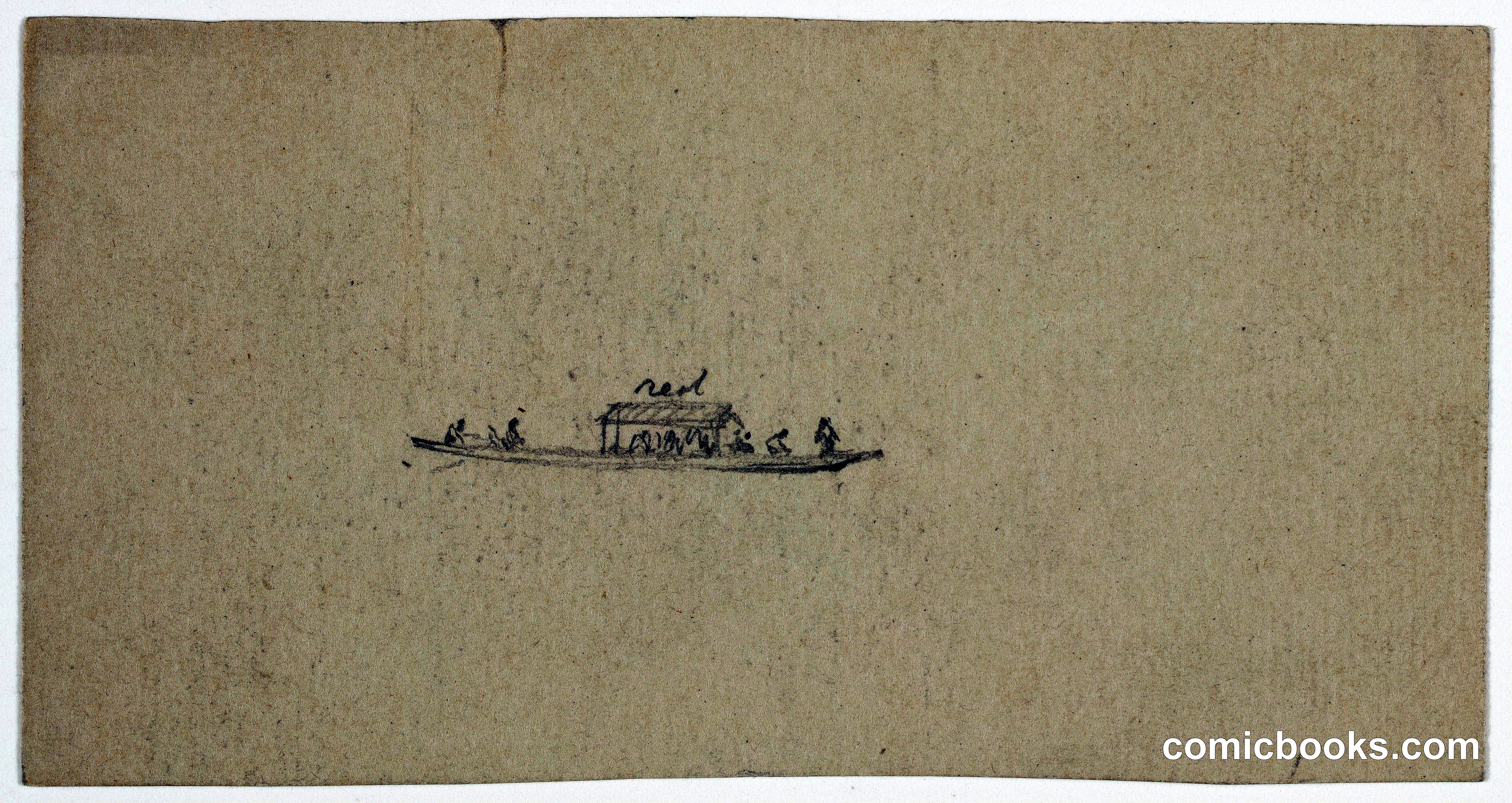 Sketch of a Covered Canoe