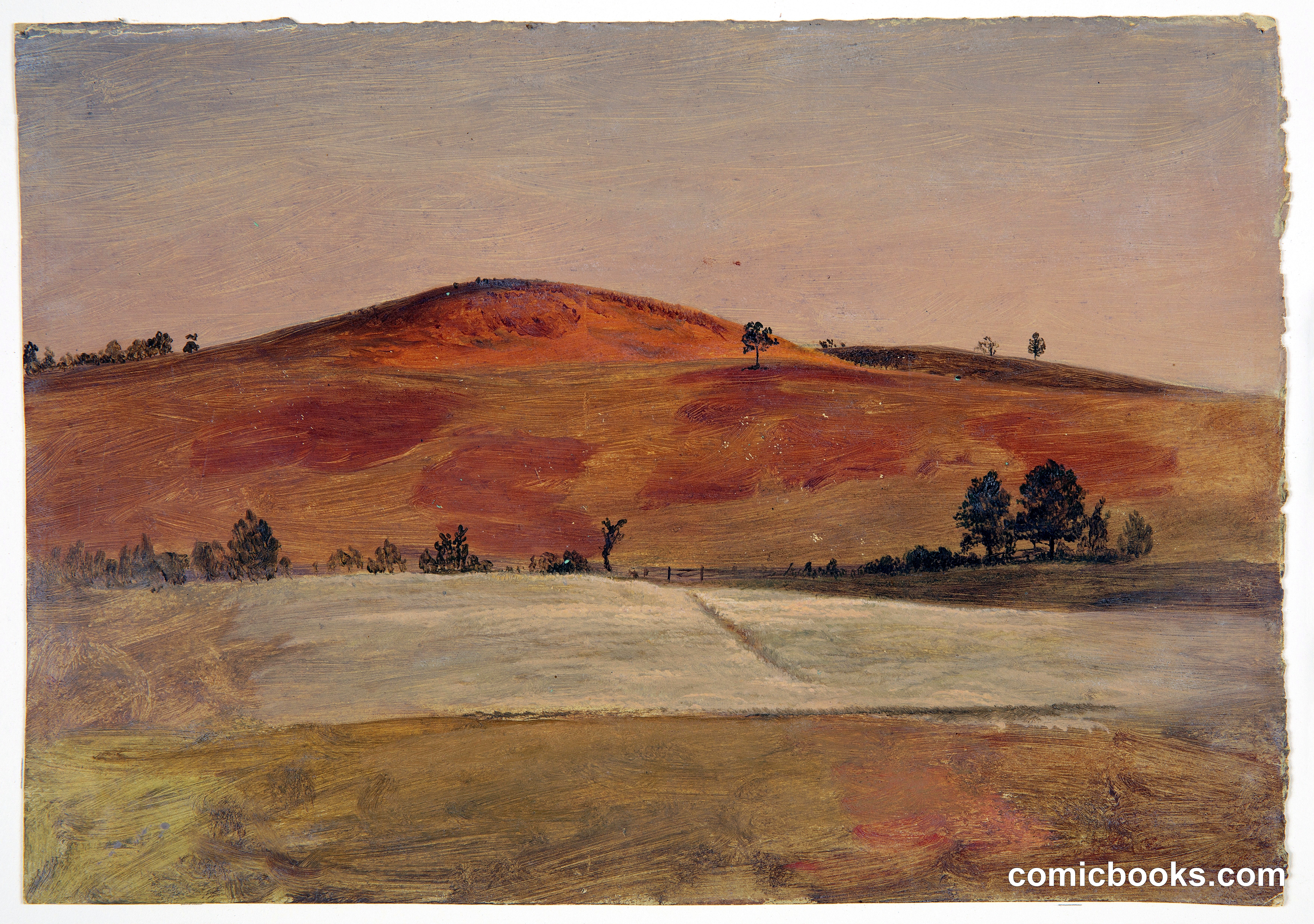 Landscape with Low Hill and Fields