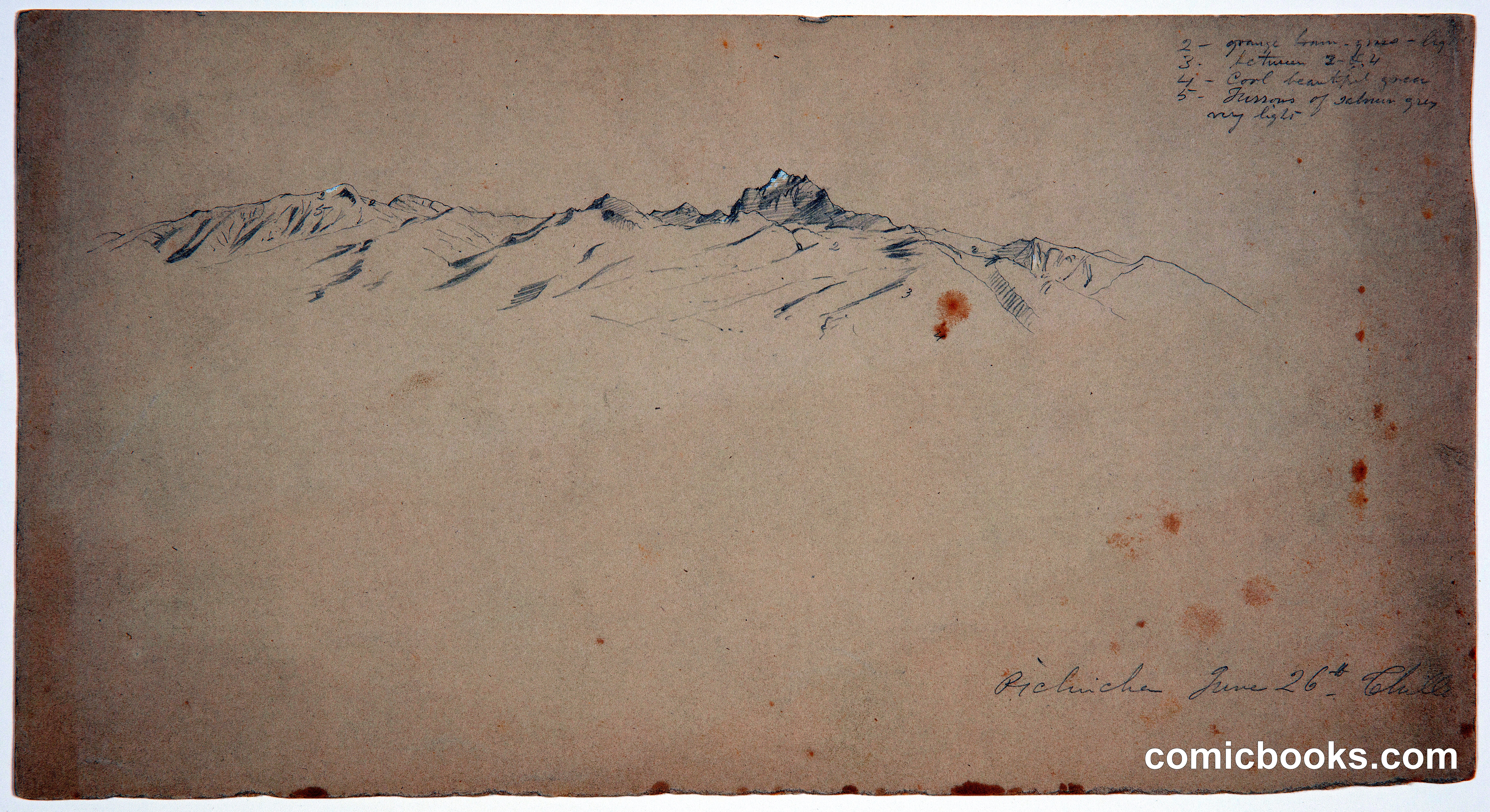 Pichincha from Hacienda Chillo, Ecuador