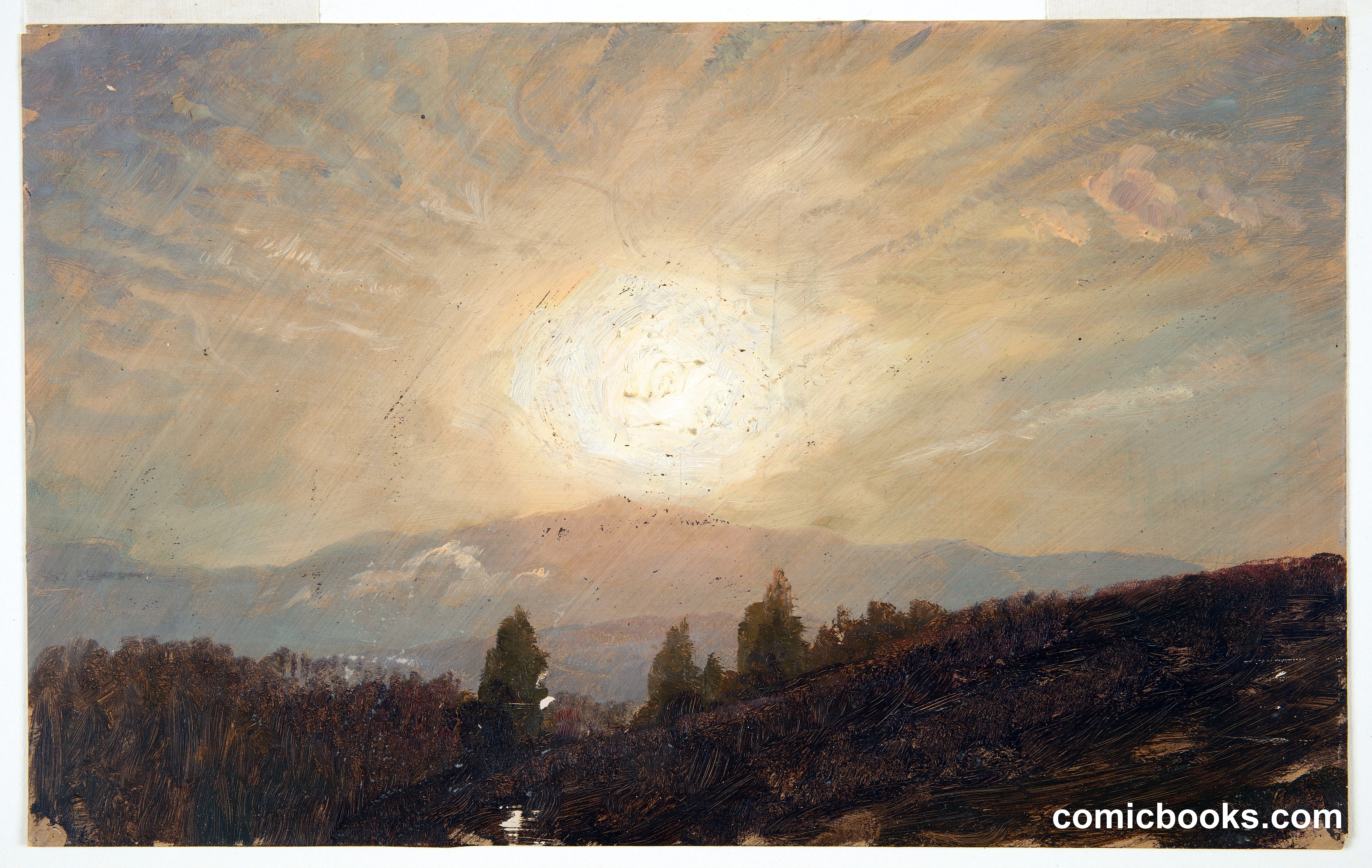 Radiant Sun above Mountains