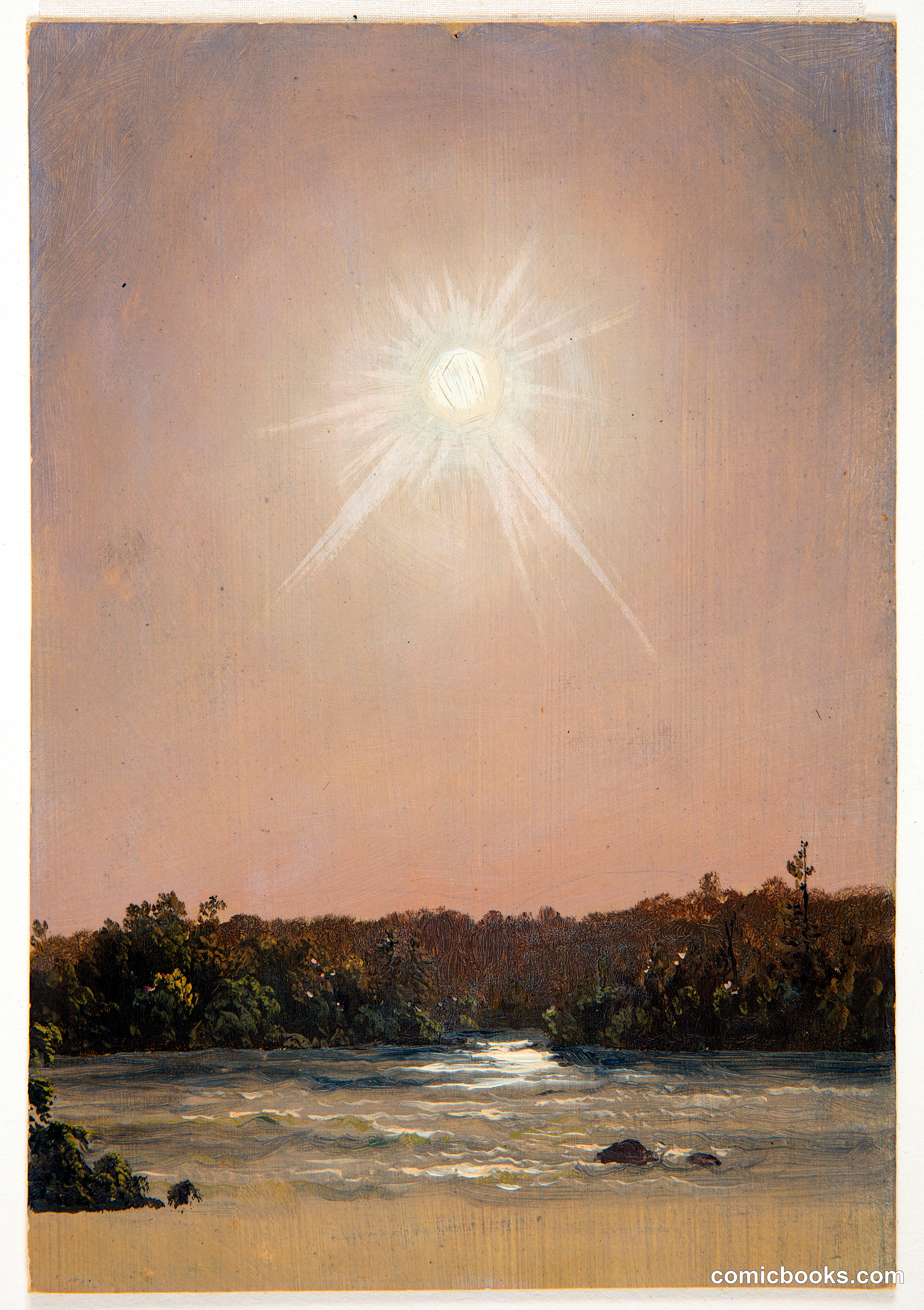 Late Afternoon Sun Above a River