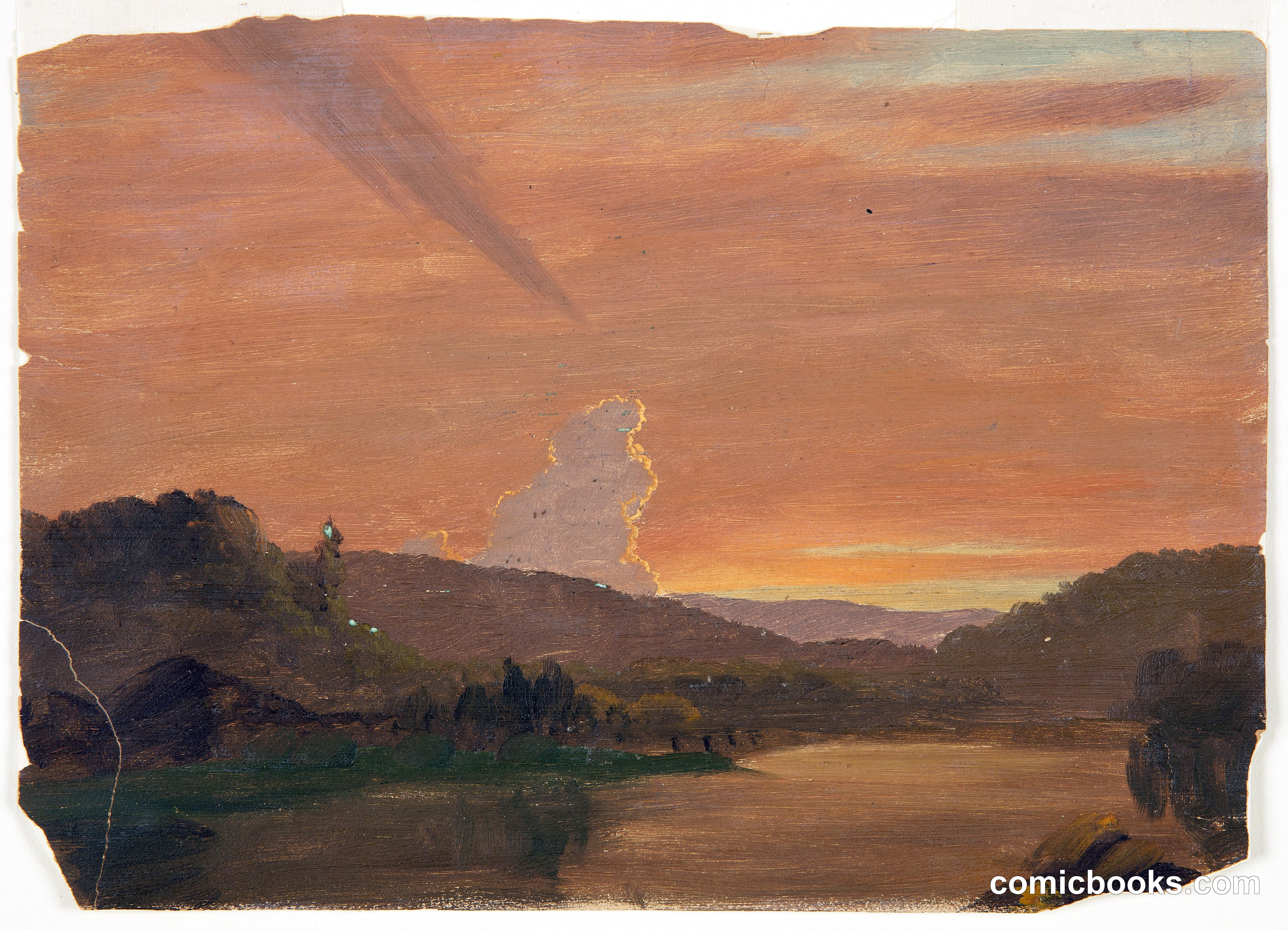 Billowing Cloud at Sunset, Hartford, Connecticut