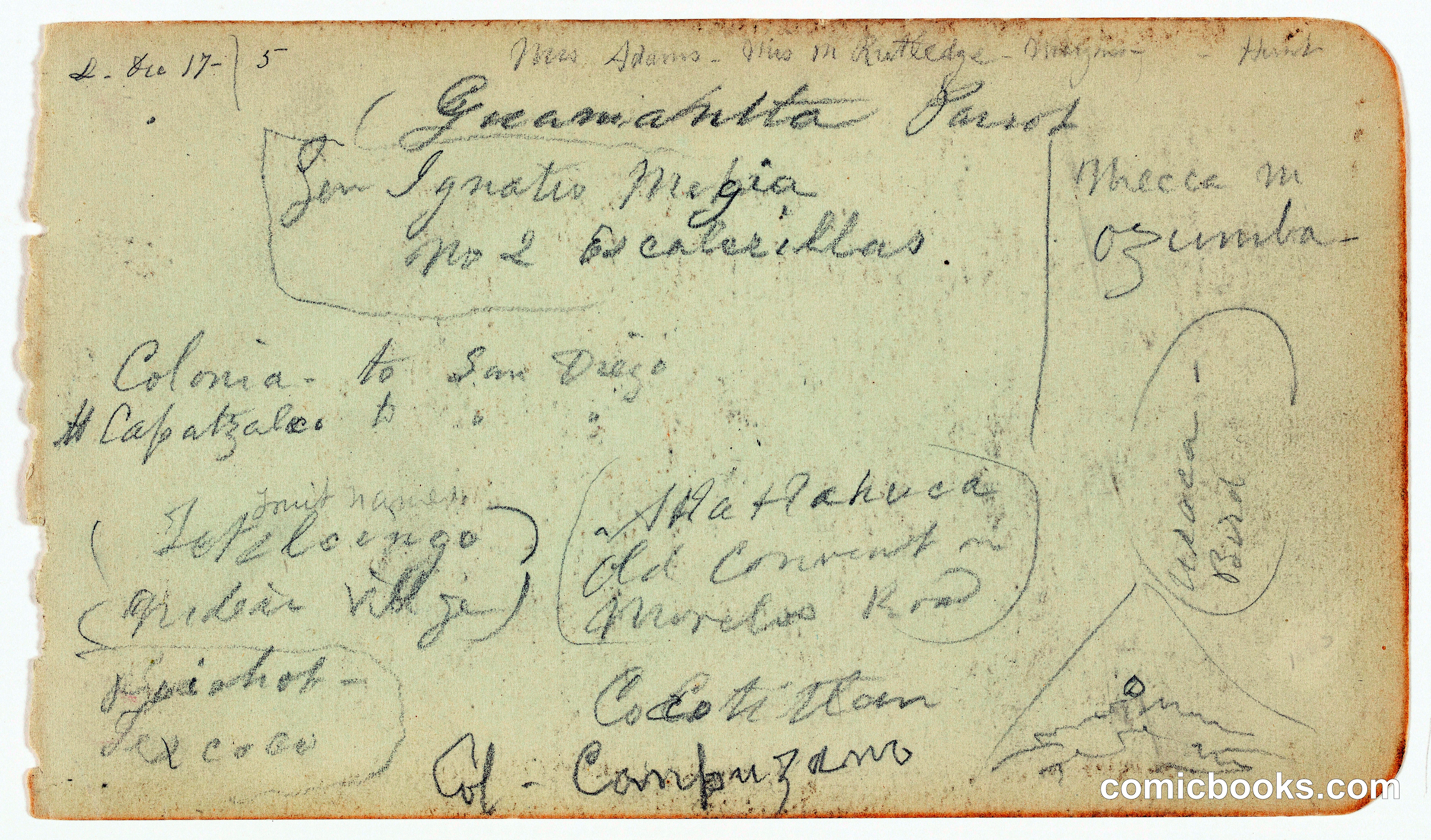 Travel Sketches and Inscriptions