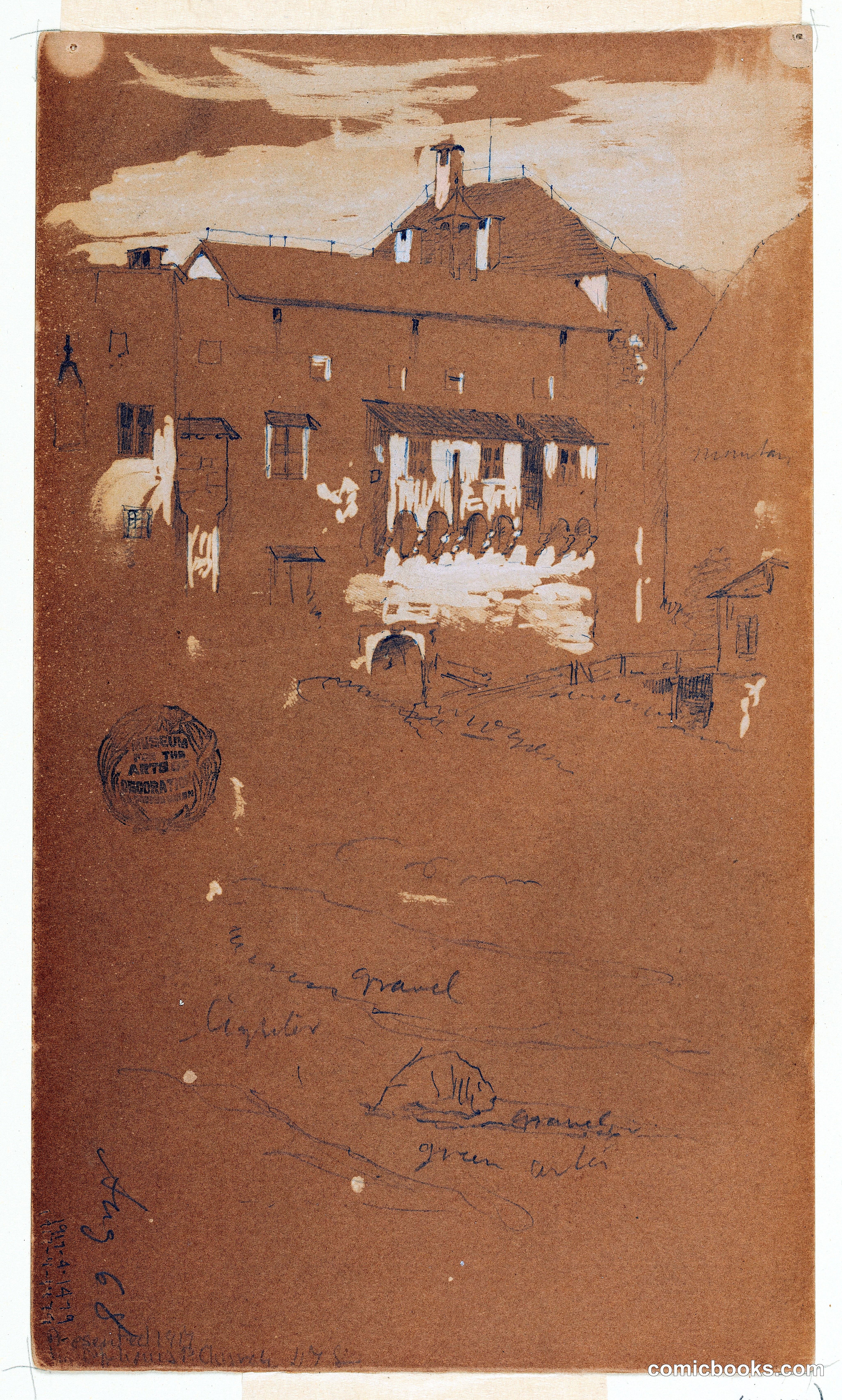Architecture Sketch, Visp, Switzerland