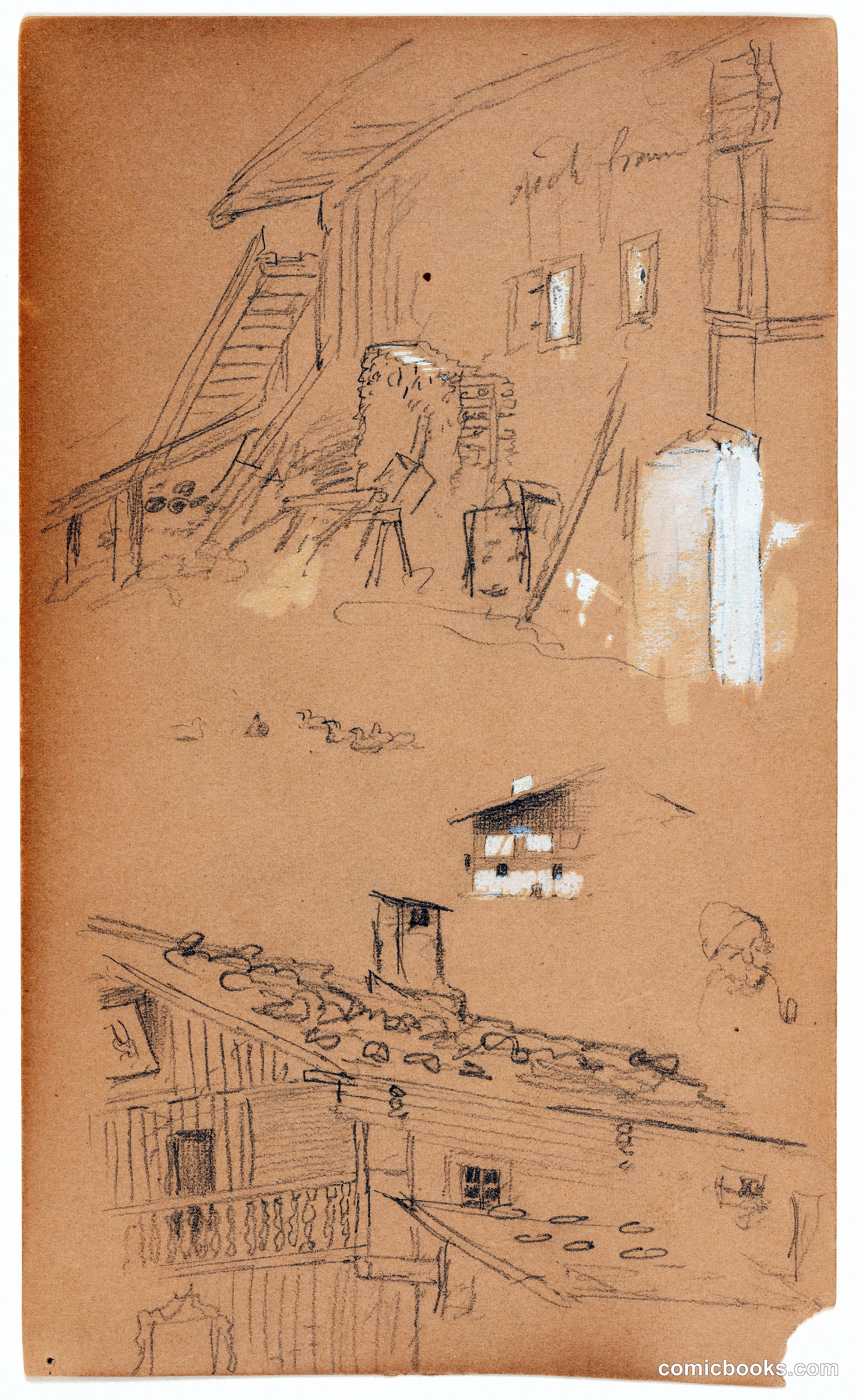Swiss Chalet and Mixed Sketches, Switzerland