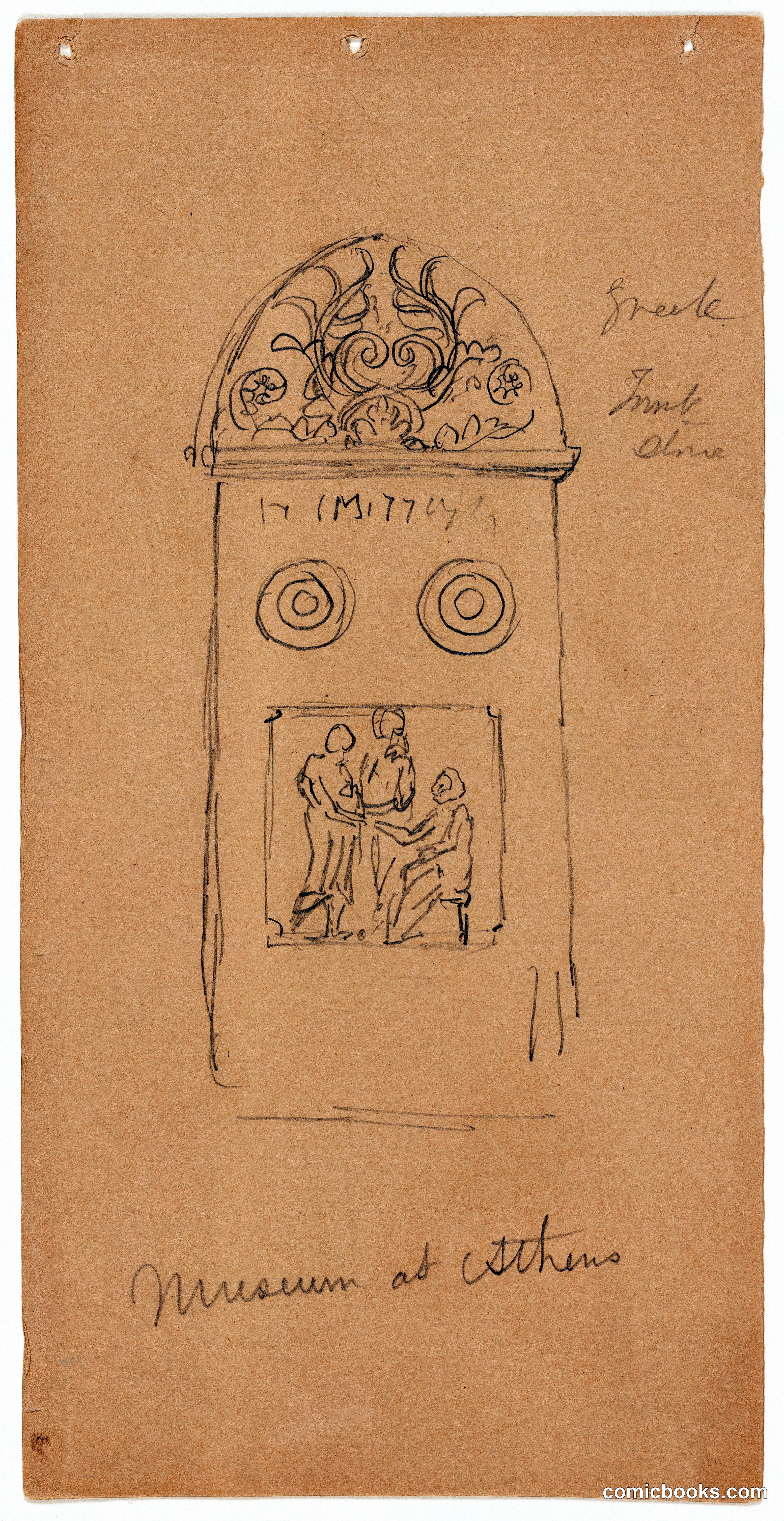 Sketch of a Funerary Monument, Athens