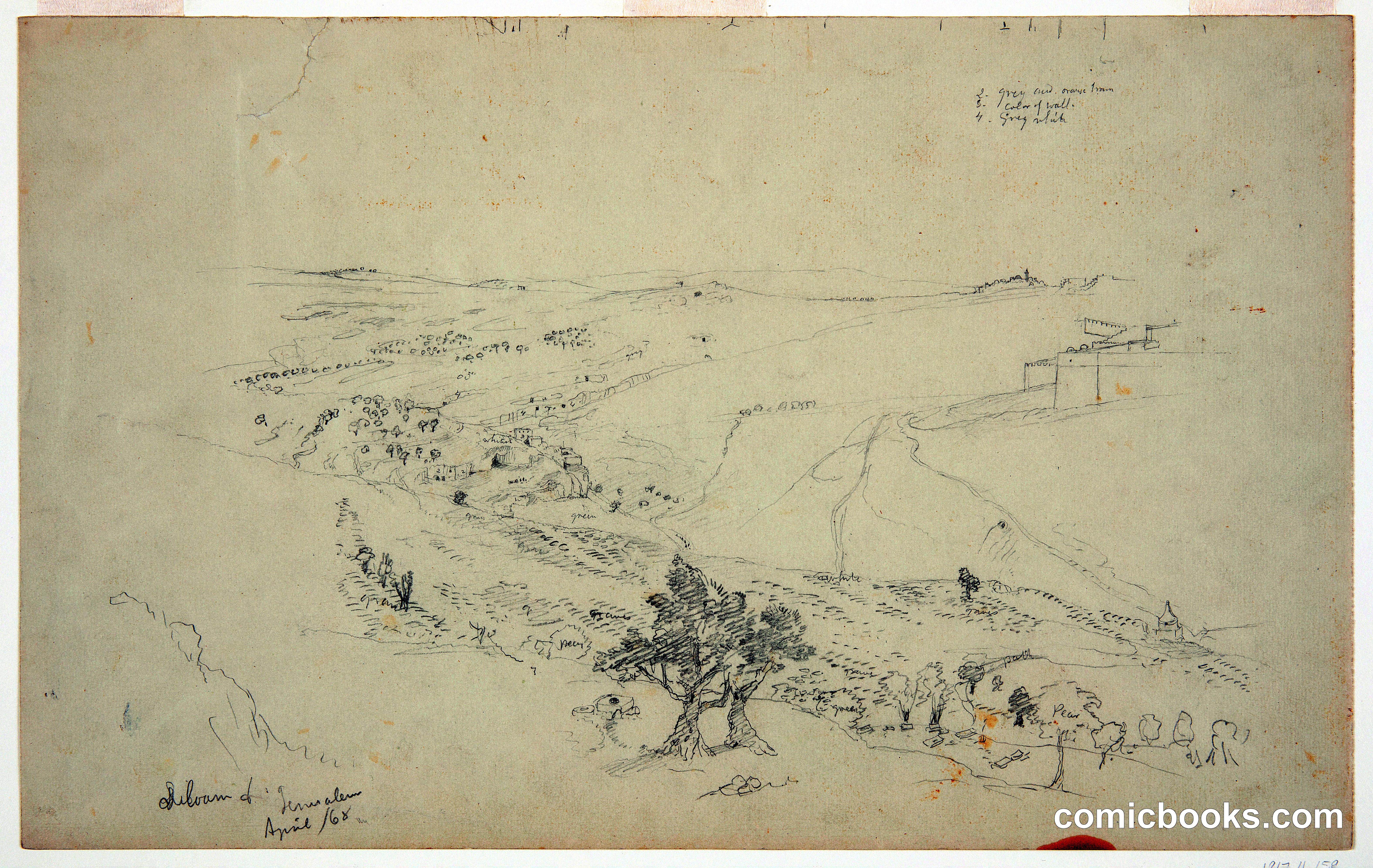 Siloam and Jerusalem from the Mount of Olives