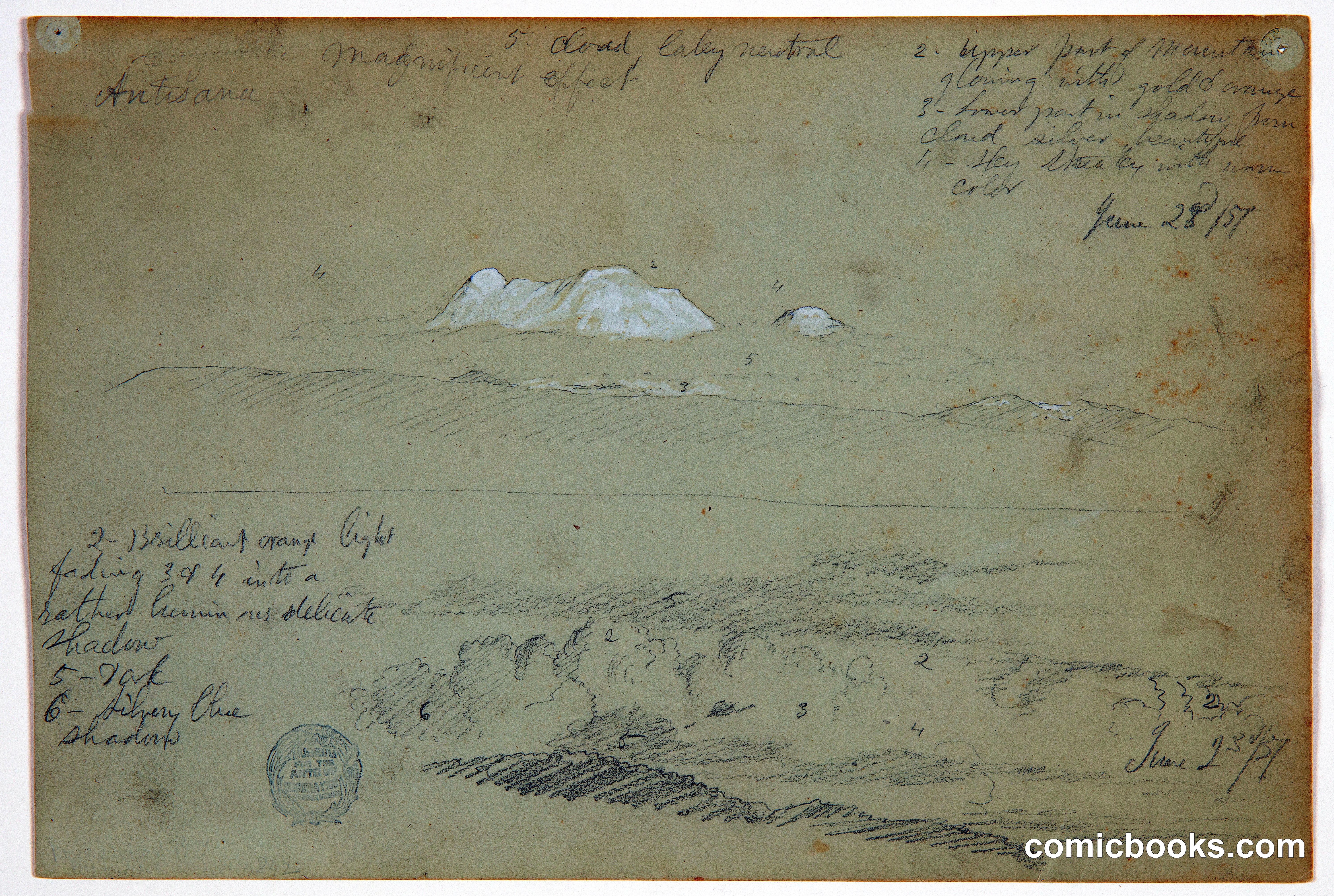 Landscape Sketches: Mountain and Cloud Studies
