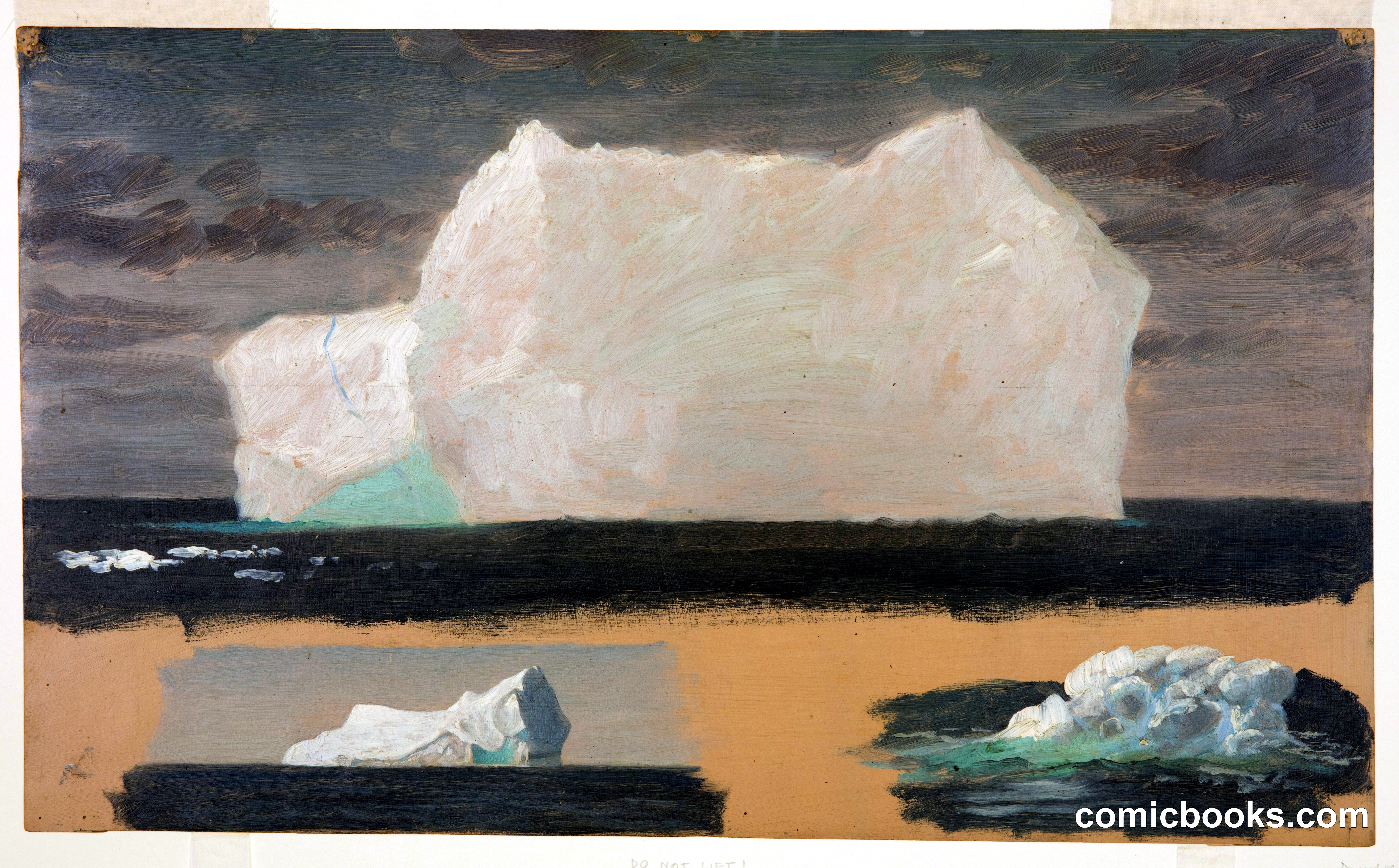 Icebergs at Sea, Canada