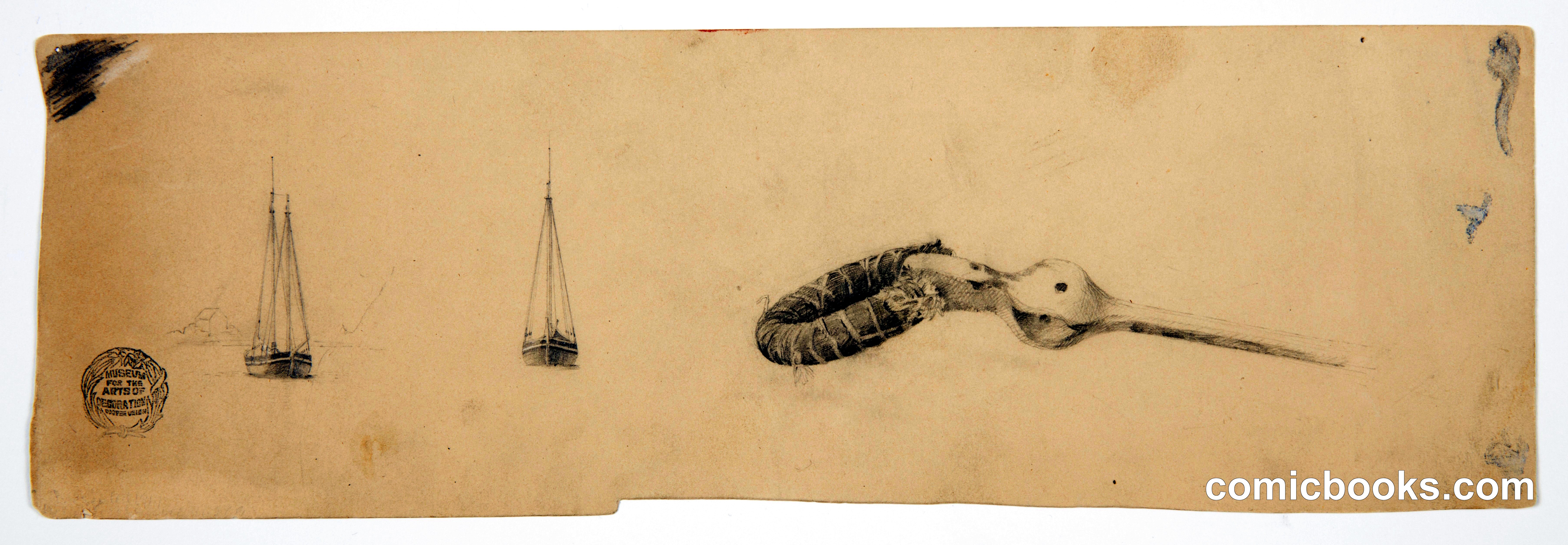 Ships at Anchor and a Maritime Device