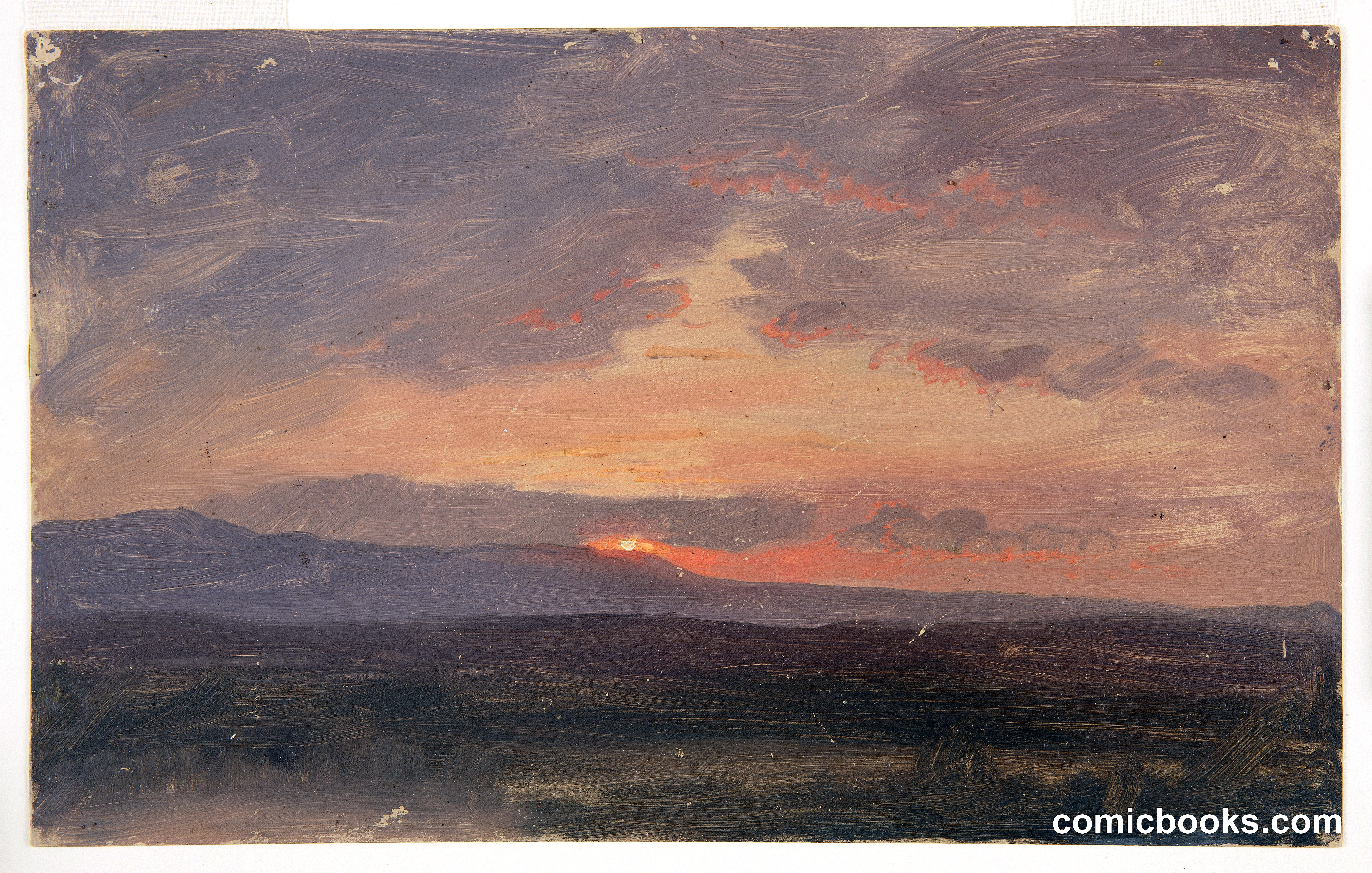 Sunset over the Catskills, New York