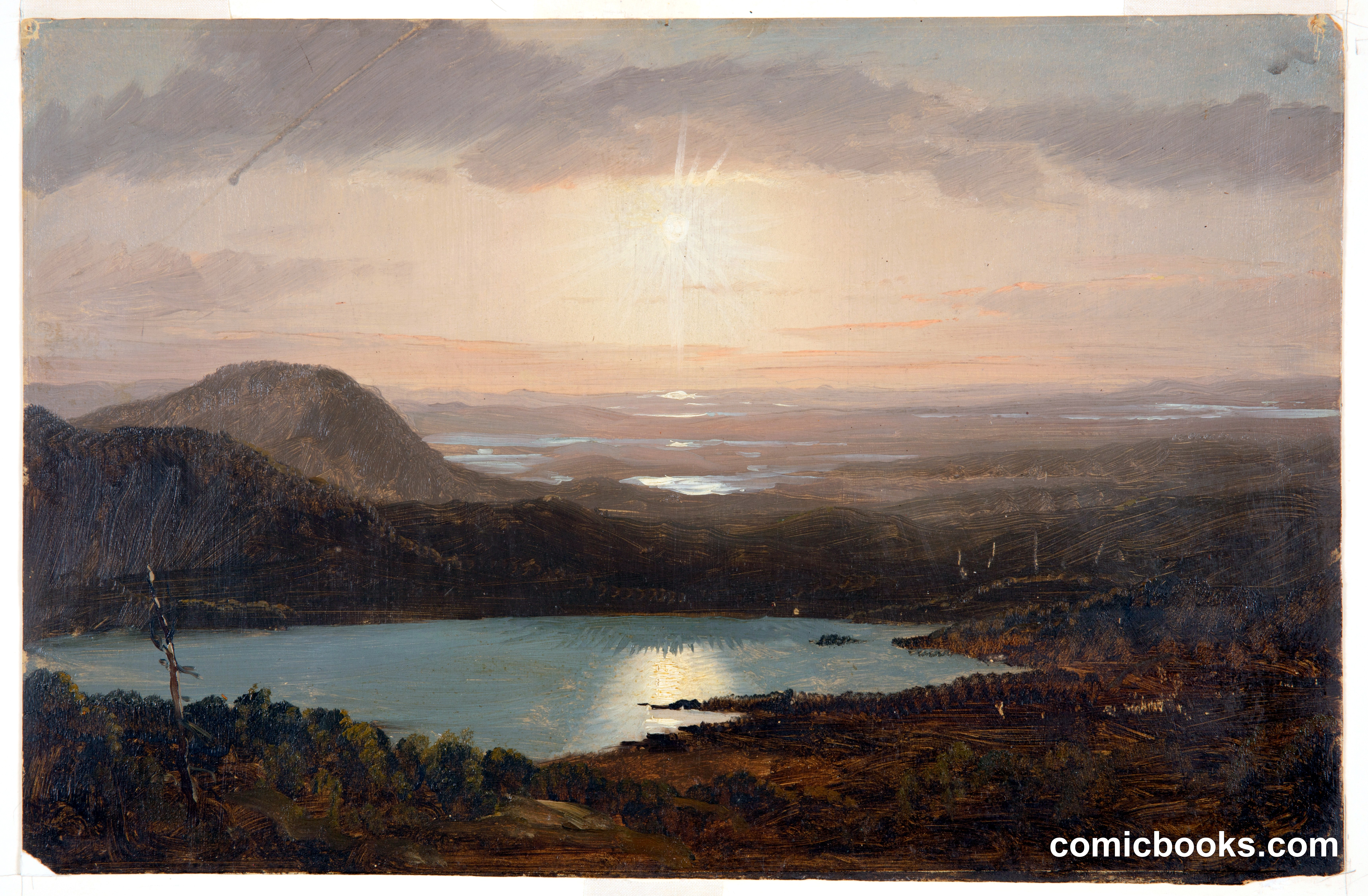Eagle Lake Viewed from Cadillac Mountain, Mt. Desert Island, Maine