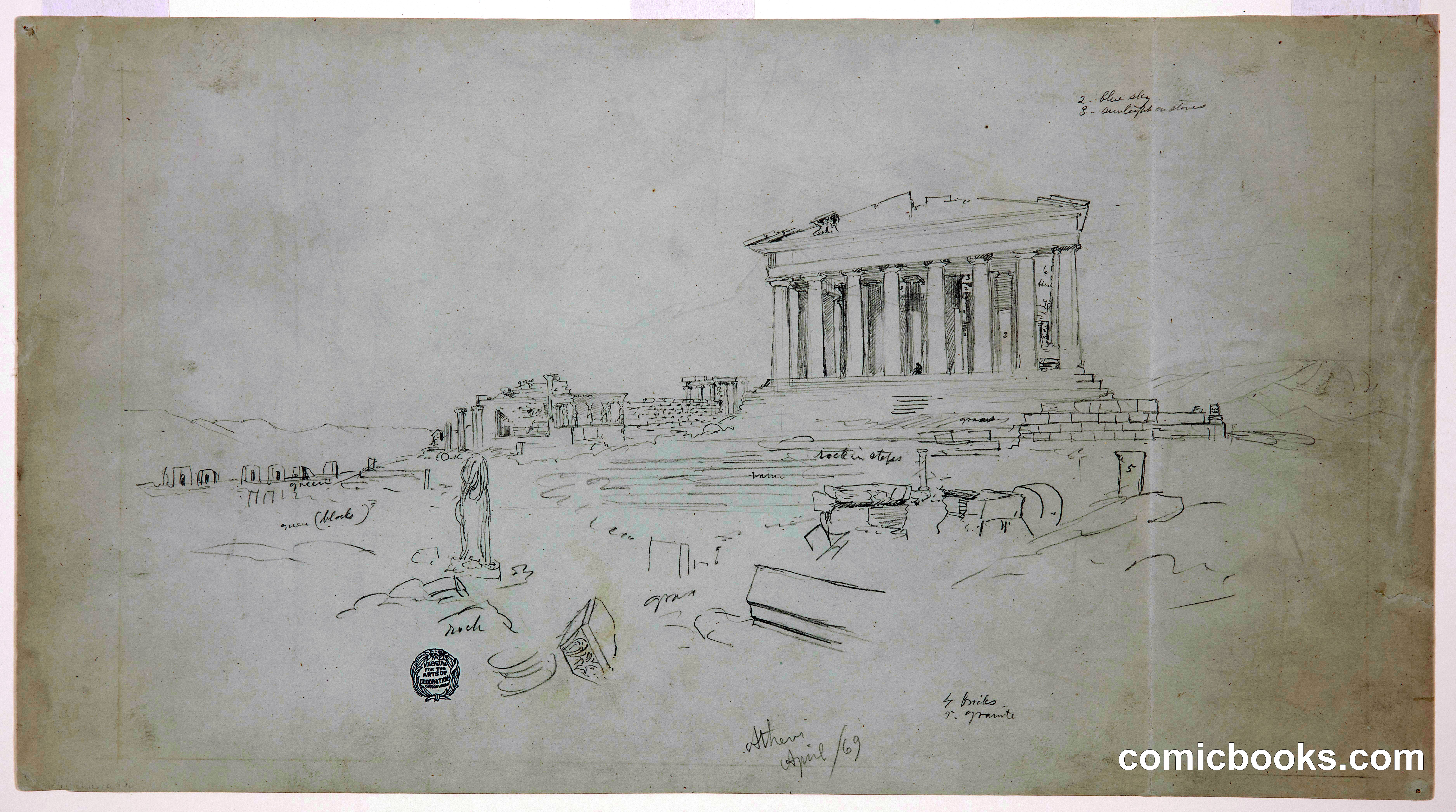 The Parthenon and Erechtheion, Athens, Greece