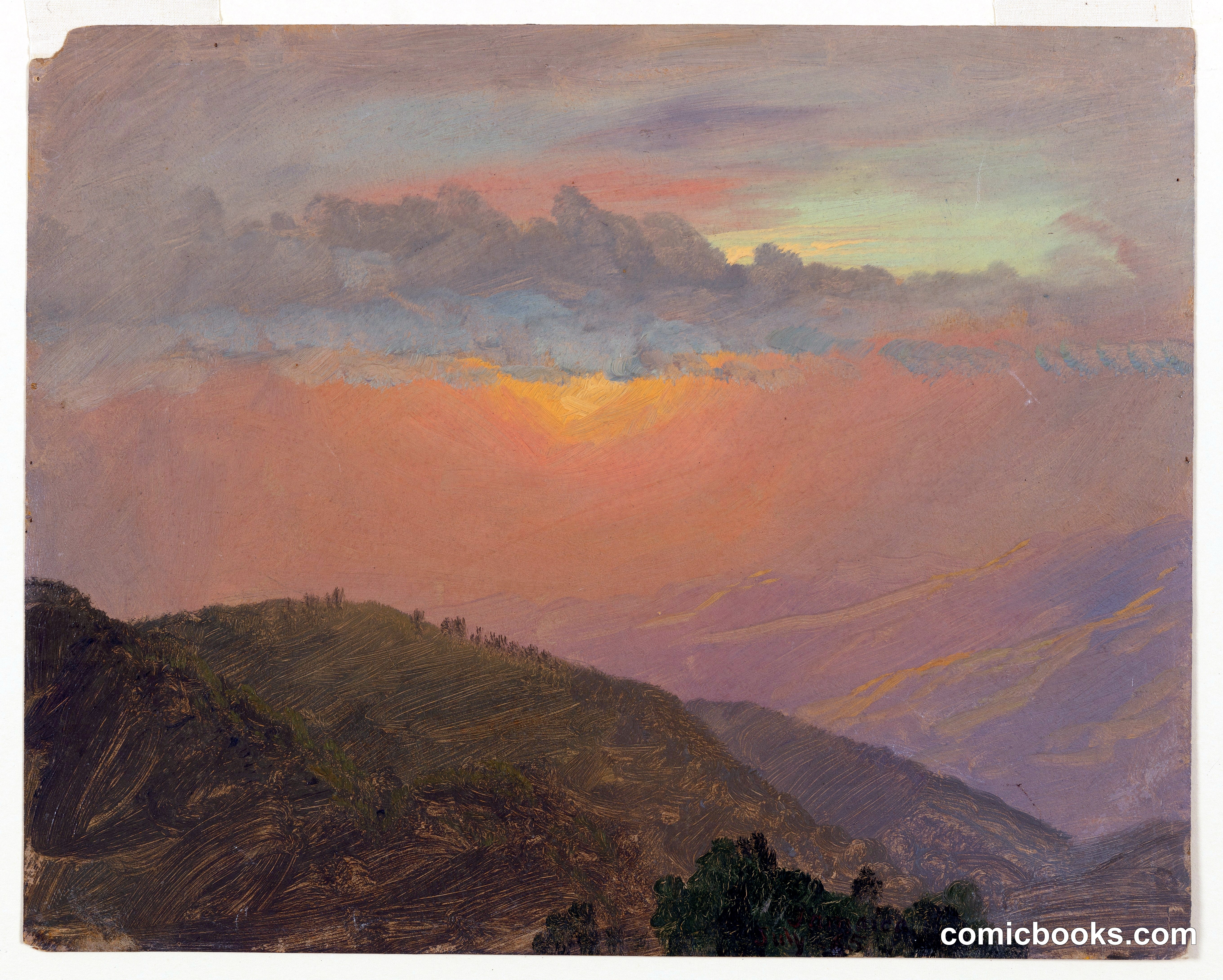Hilltop at Sunset, Jamaica